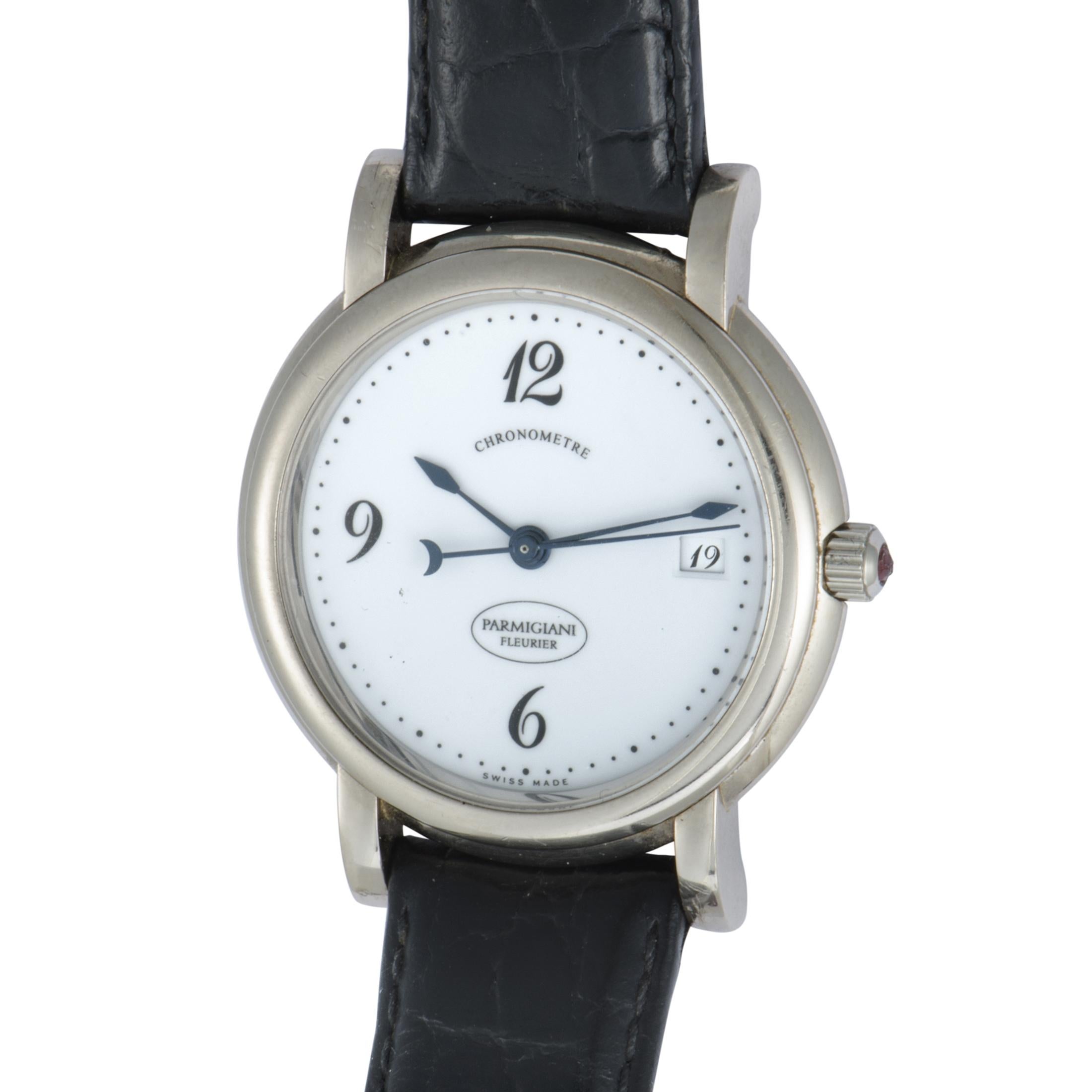 Absolutely refined, tastefully envisioned, and exquisitely executed, the eternally graceful and classically elegant design of this gorgeous timepiece from Parmigiani Fleurier offers a look of magnificent beauty and timeless style while also allowing