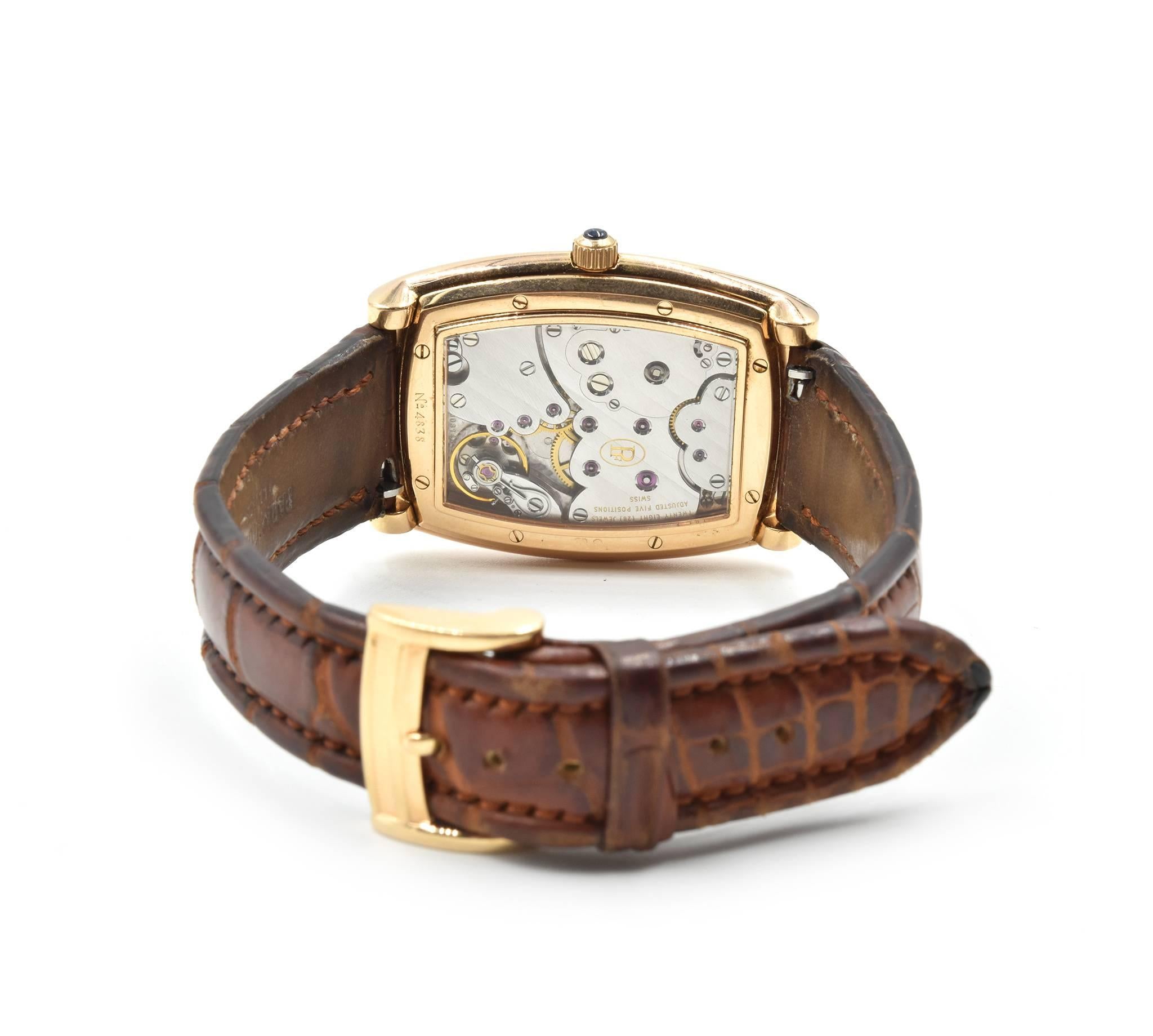 Women's or Men's Parmigiani Fleurier Yellow Gold Ionica 8-Day Mechanical Wind Wristwatch  