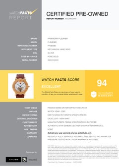 Parmigiani Fleurier MISSING MISSING, Case, Certified and Warranty