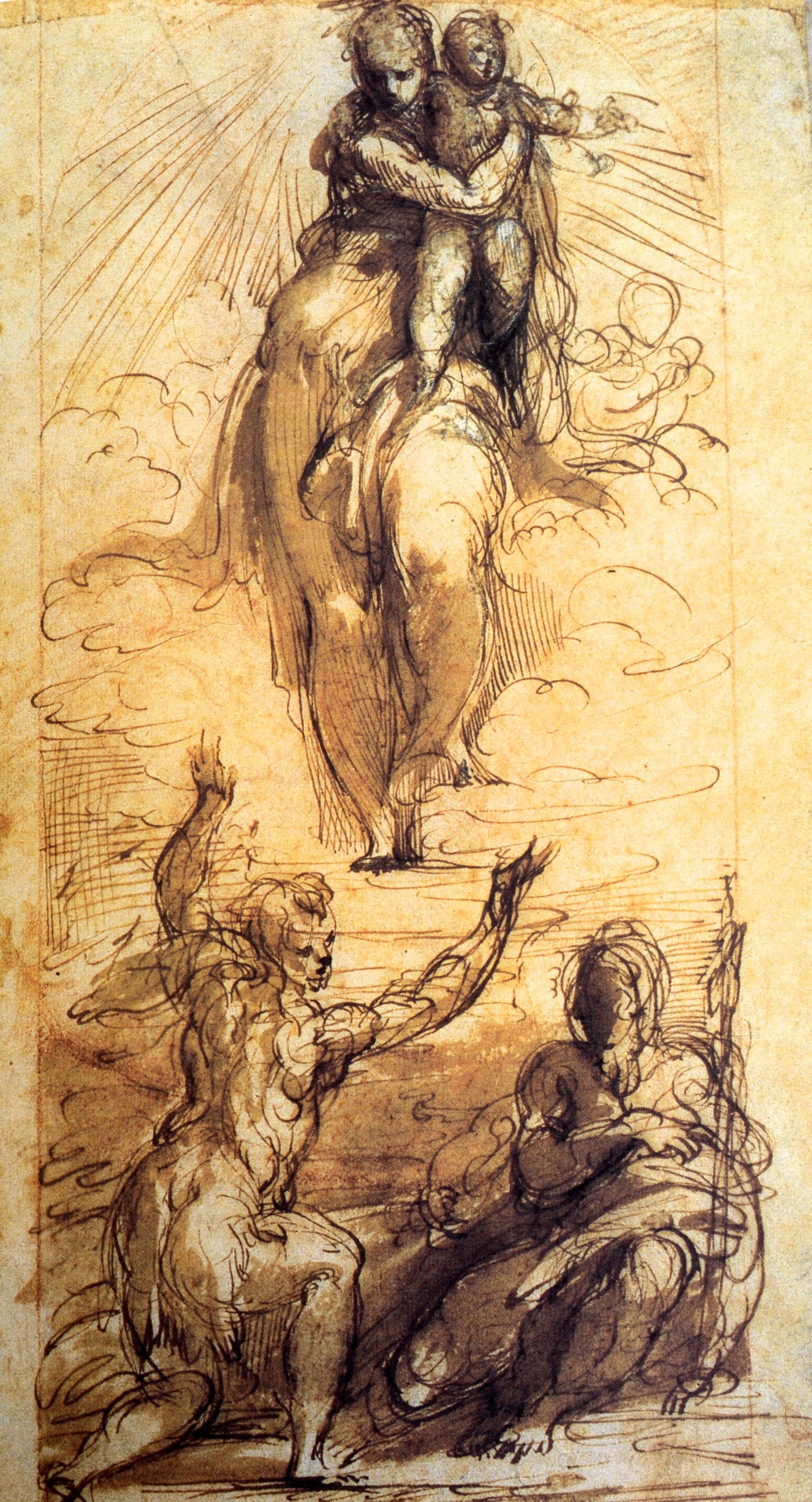 Parmigianino: The Drawings a Archives of Pre 1800 a Monograph of His Work 1st Ed For Sale 7