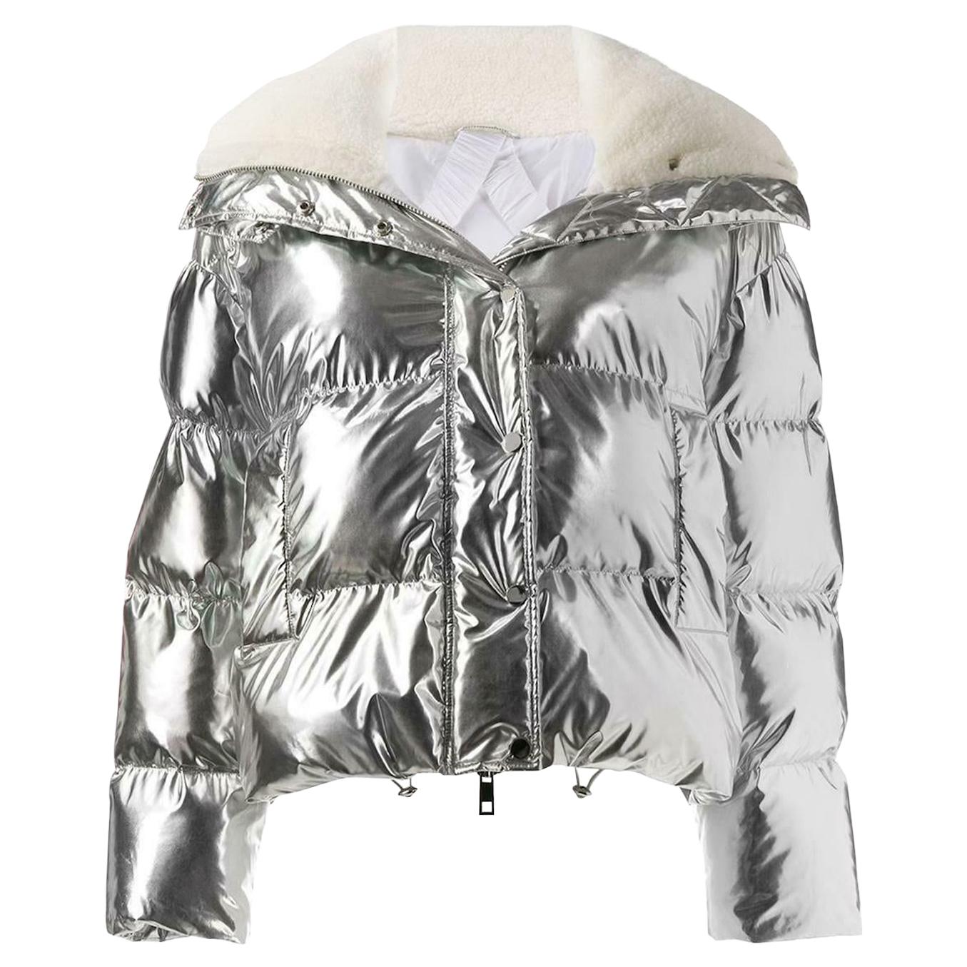 P.A.R.O.S.H. Metallic Shell Padded Jacket 