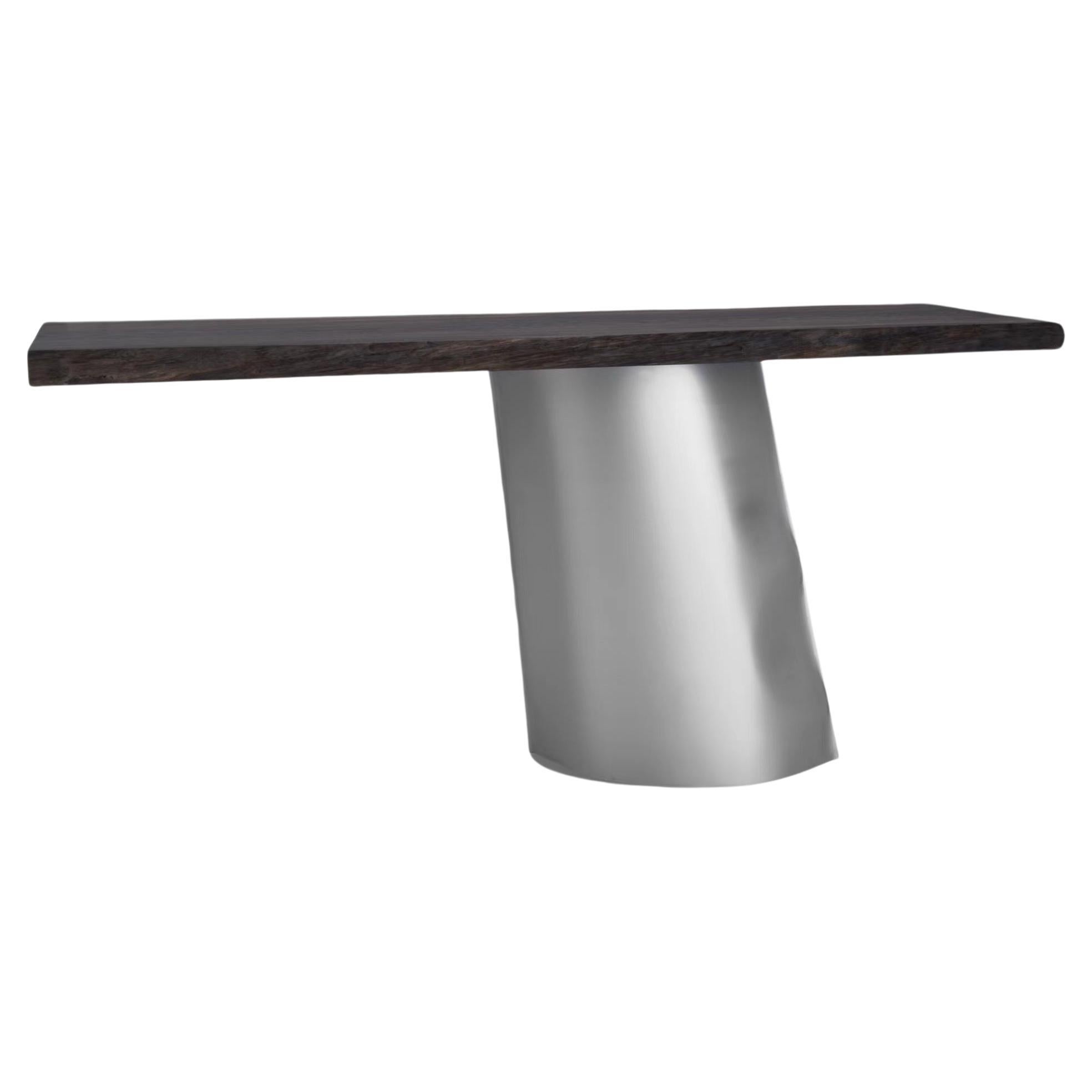 Parova Console Mono Dark Oak Table by Zieta For Sale