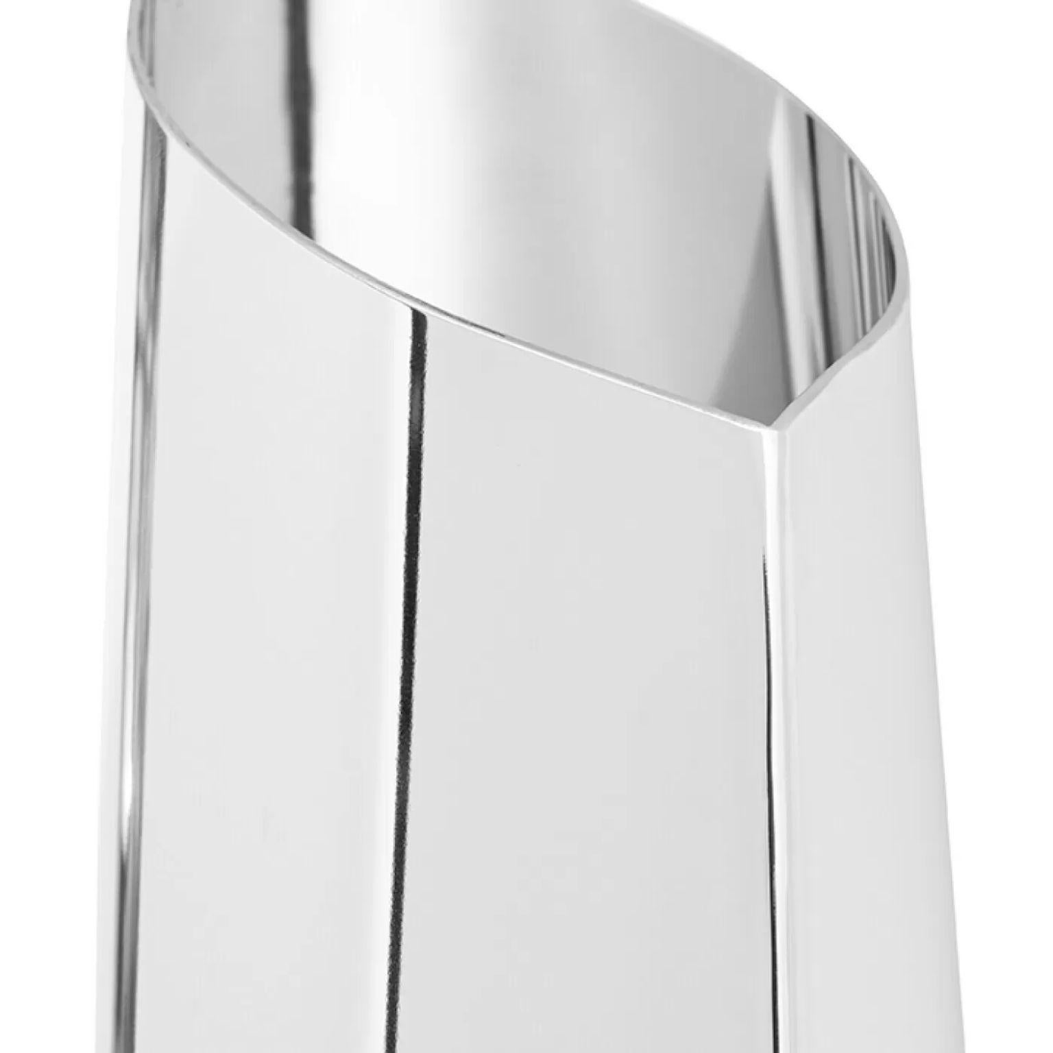 Stainless Steel Parova Flamed Gold L35 Vase by Zieta For Sale