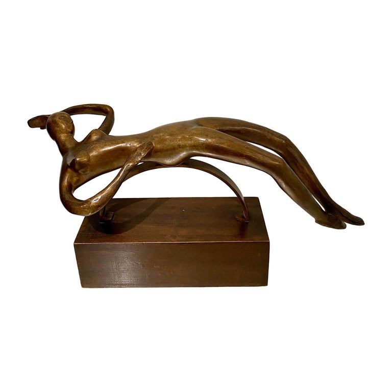 Parpan Woman Lying Sculpture, 1953 For Sale at 1stDibs