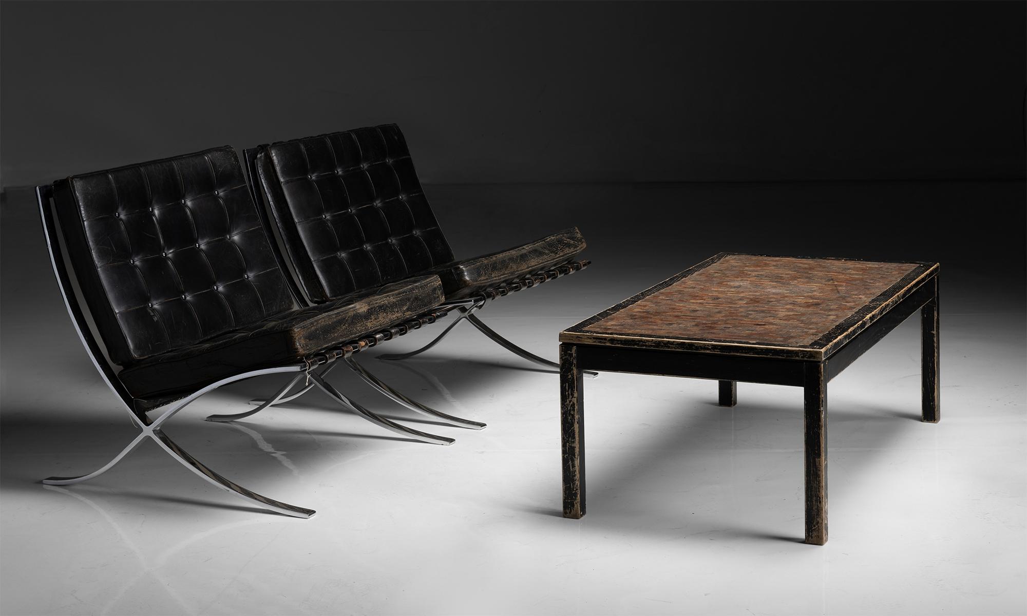 Parquet Coffee Table, France circa 1970 1