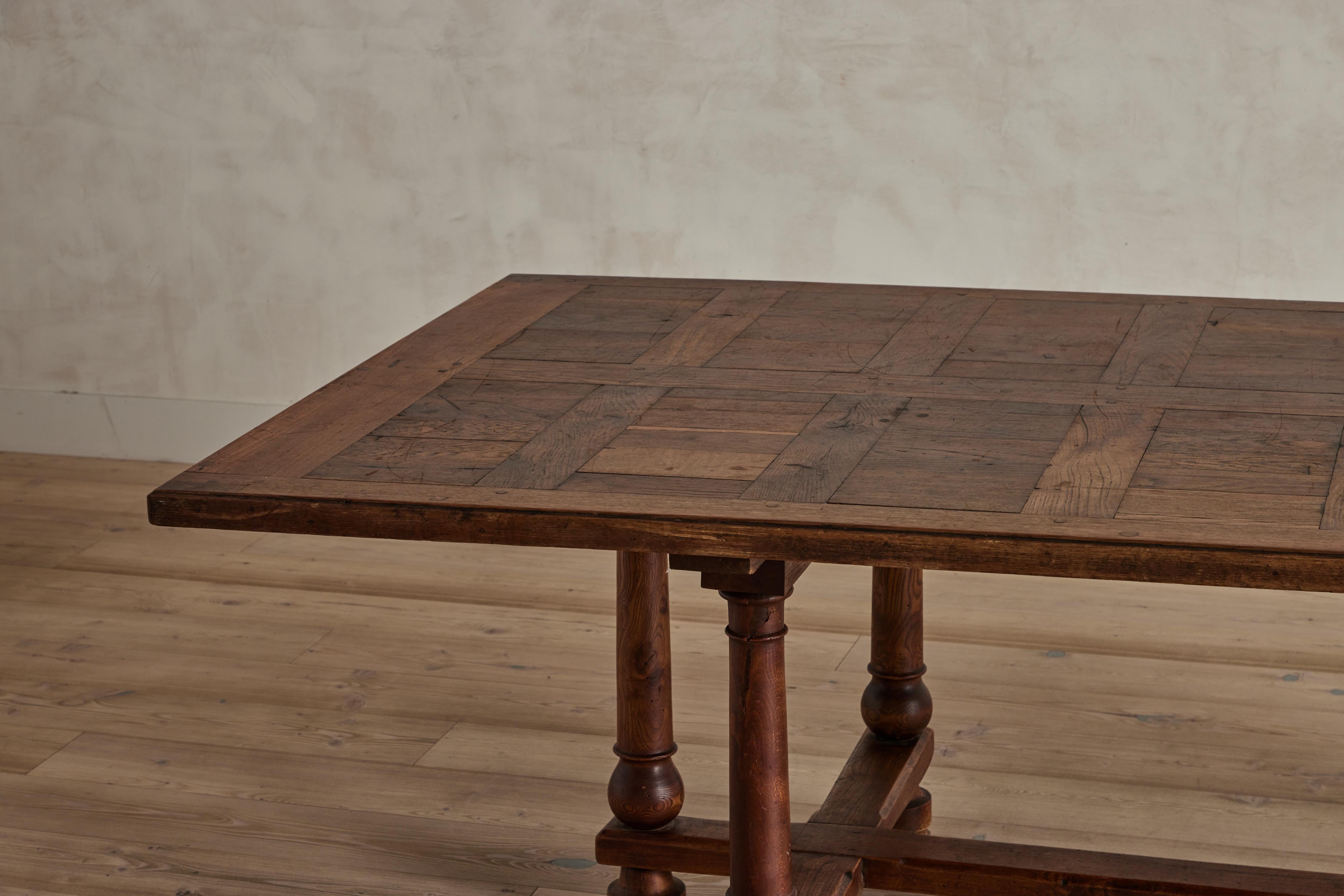 French Parquet Dining Table