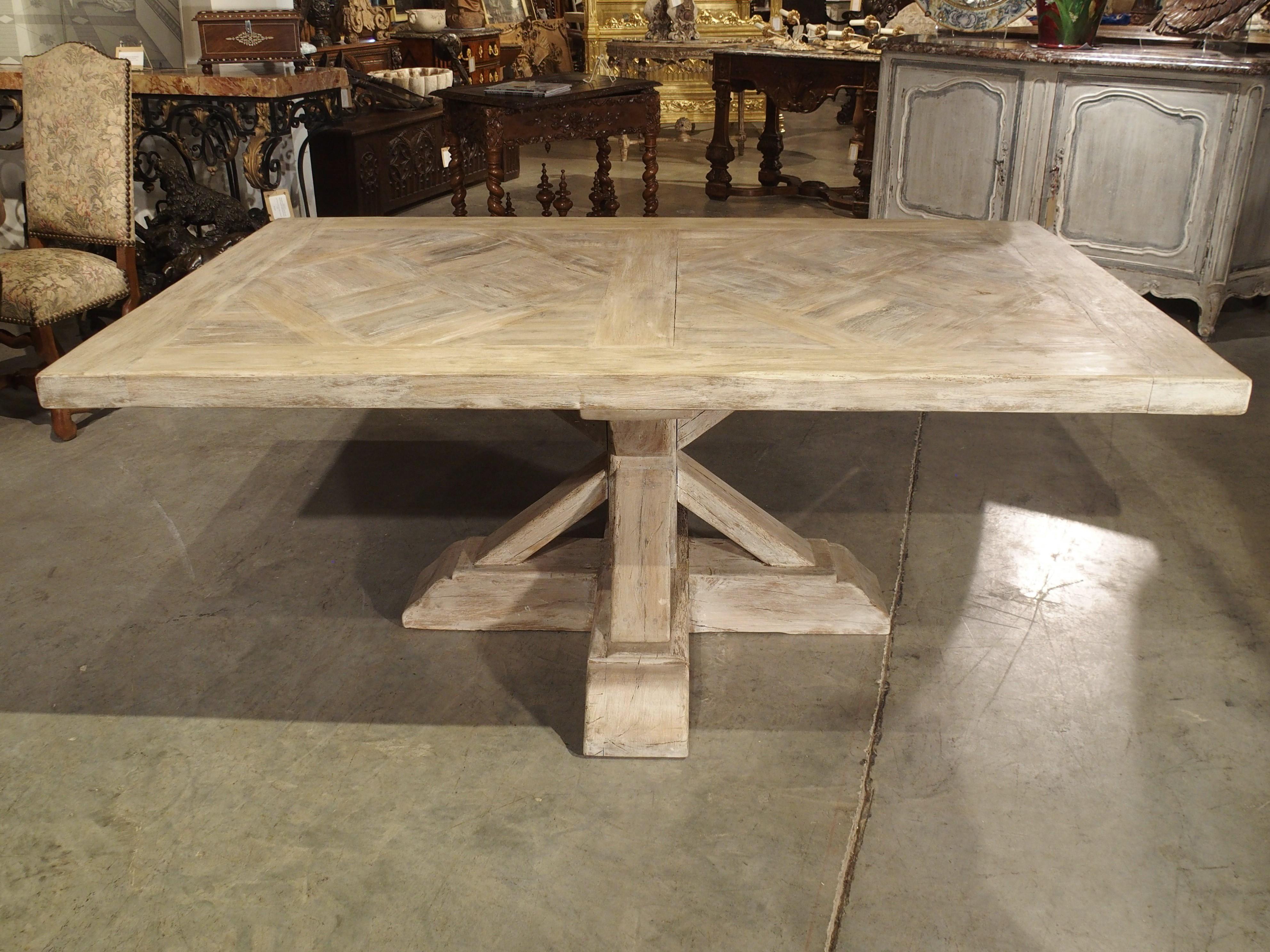 white wash oak table