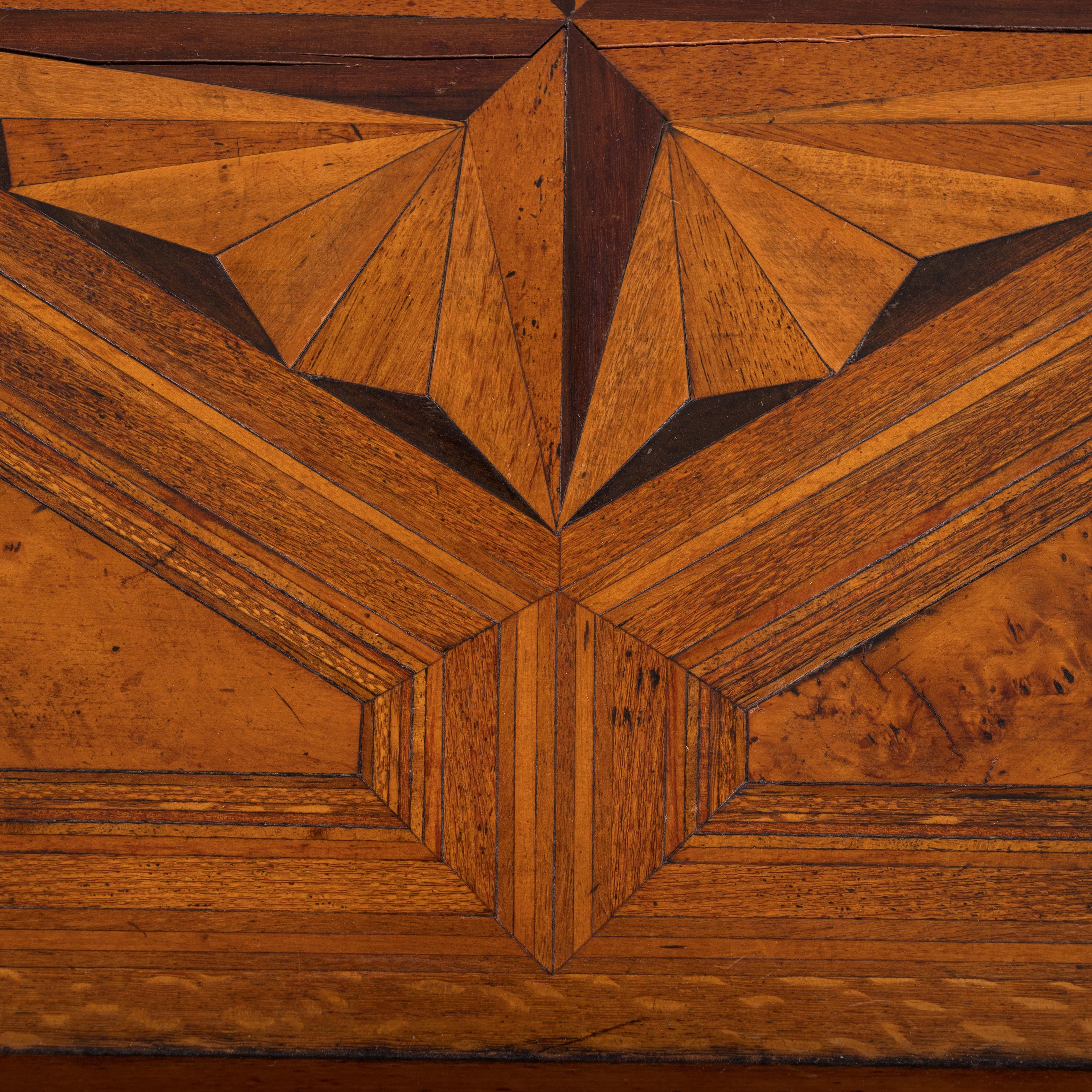 Parquetry Butler's Tray, c.1900 In Good Condition For Sale In Savannah, GA