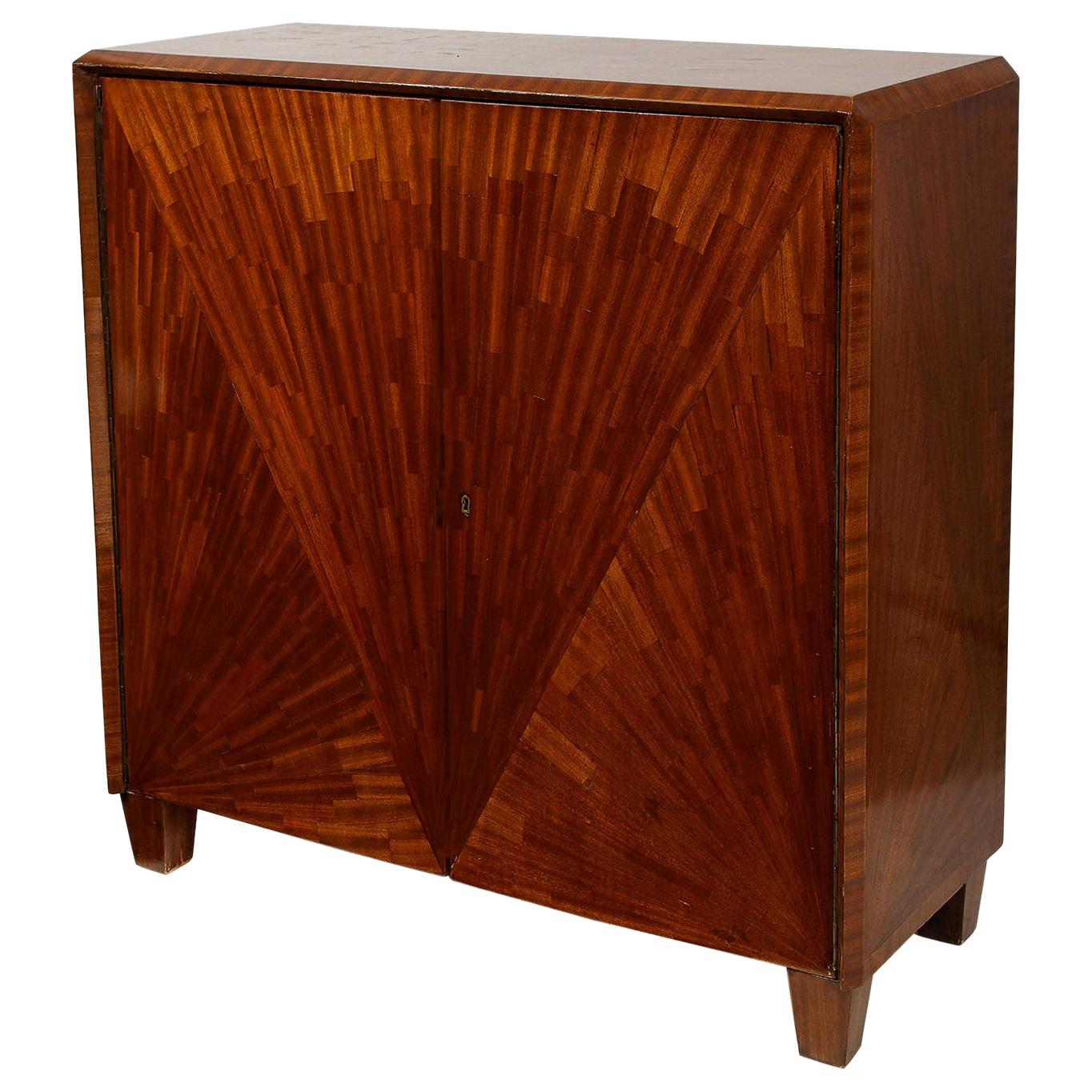 Parquetry Cabinet in the Jean-Michel Frank Manner