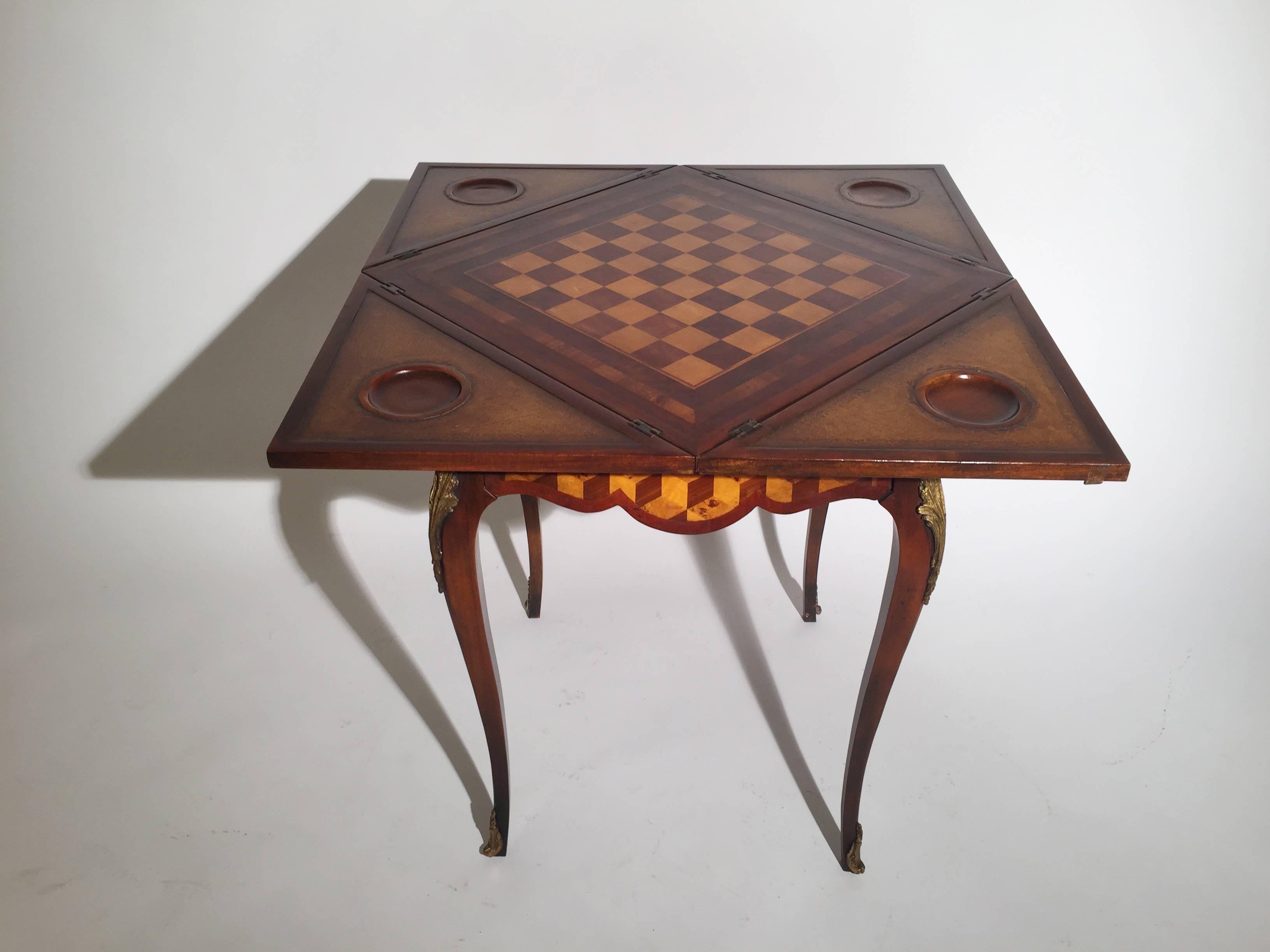 Parquetry Handkerchief Game Table by Theodore Alexander 1