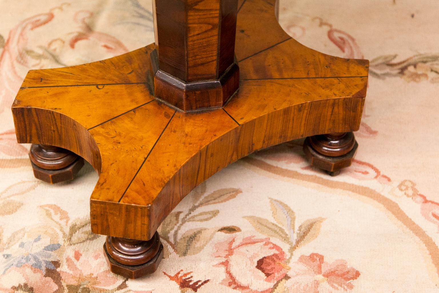 Early 19th Century Parquetry Inlaid Box on Base
