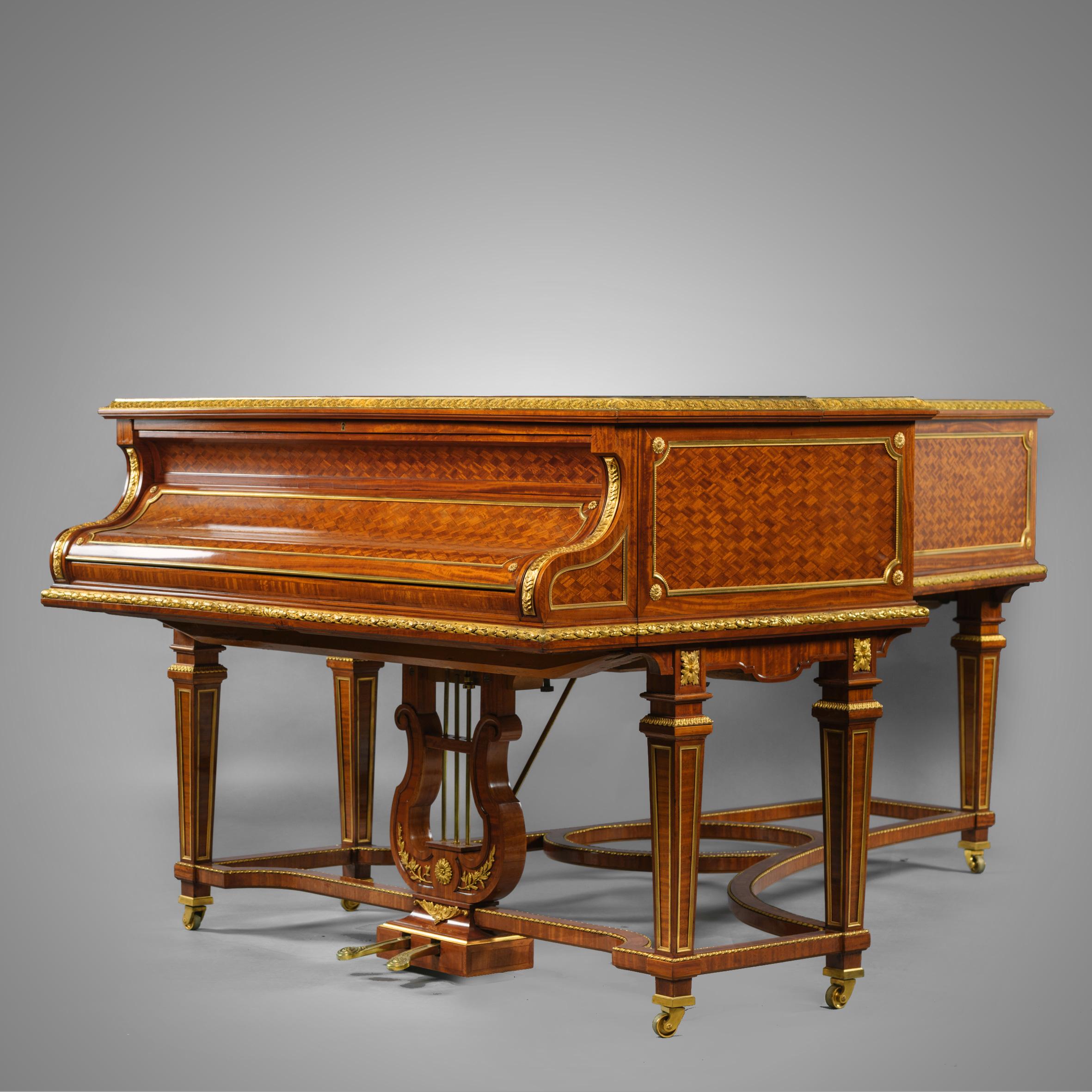 Parquetry Inlaid Piano by François Linke For Sale 6