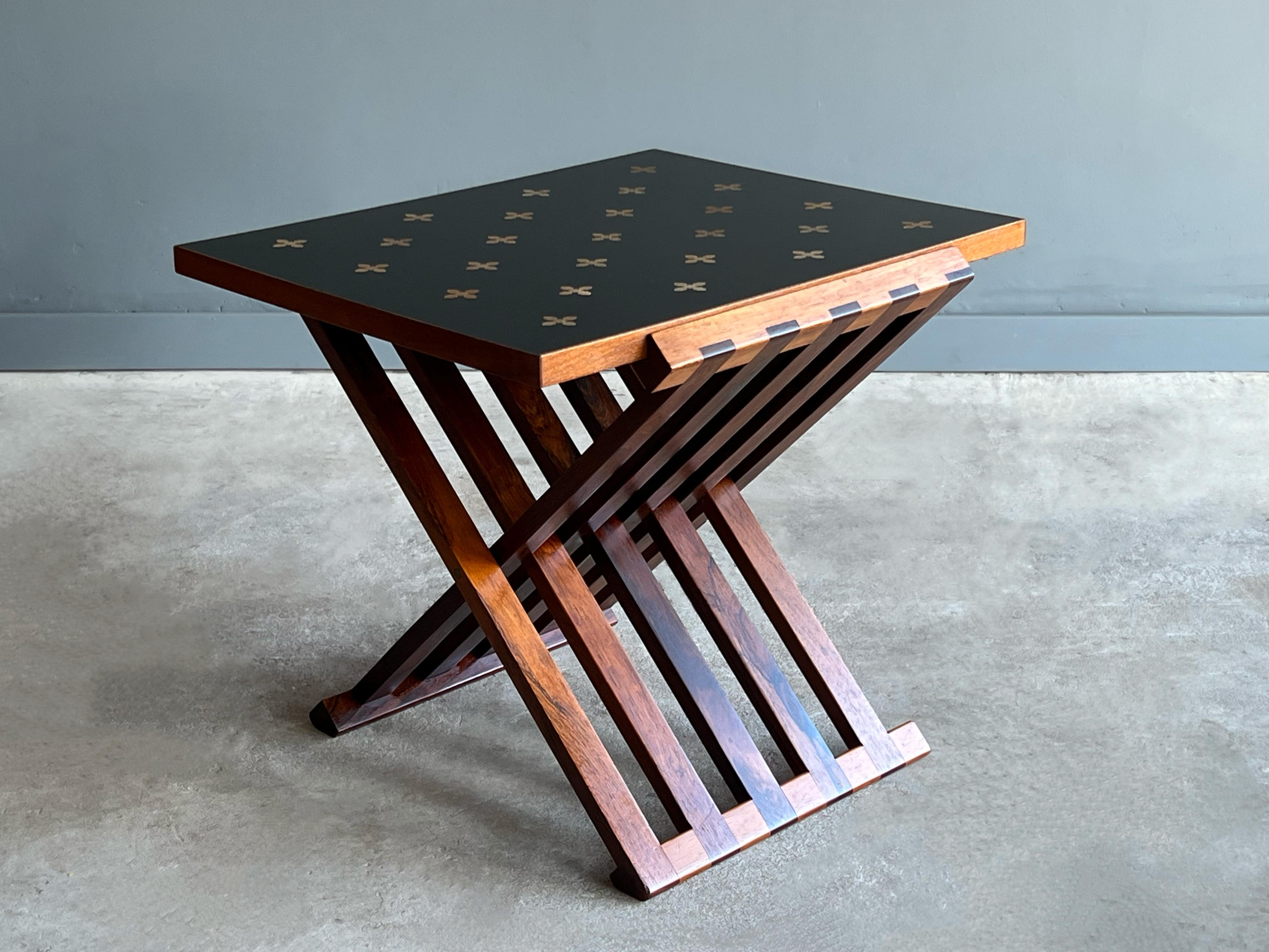 Parquetry Occasional or Side Table by Edward Wormley for Dunbar 6