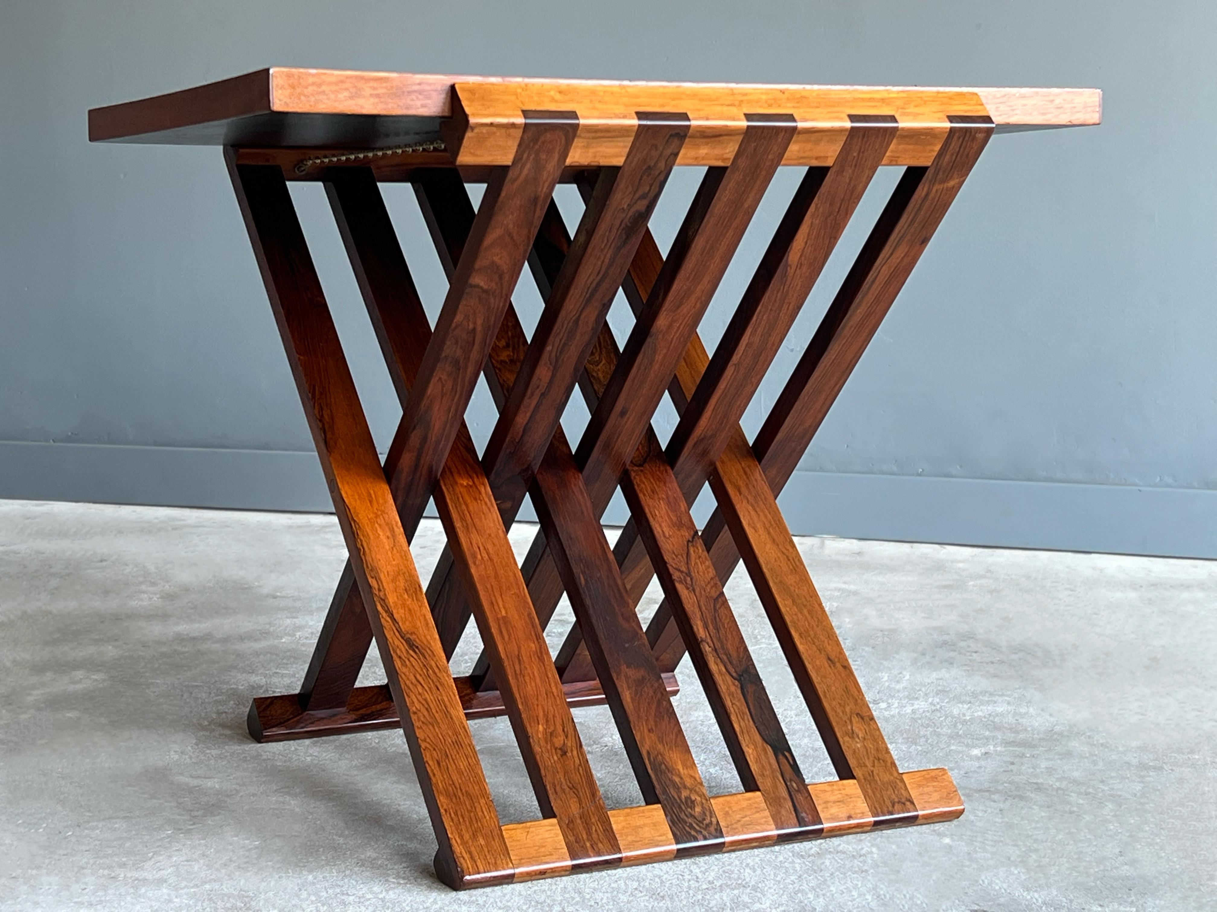 Mid-20th Century Parquetry Occasional or Side Table by Edward Wormley for Dunbar