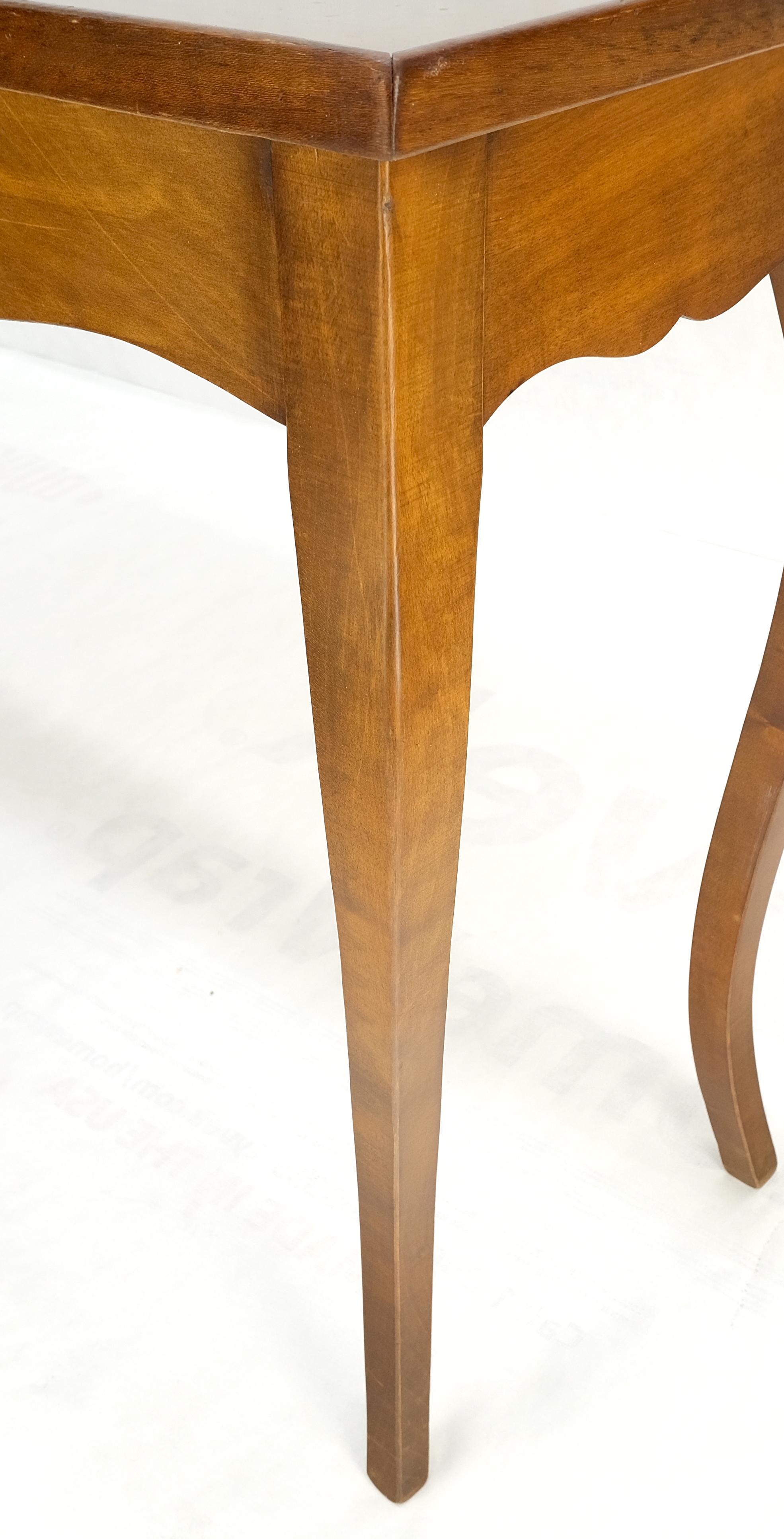 20th Century Parquetry Top Cabriole Leg Decorative Italian Modern Walnut Console Sofa Table For Sale