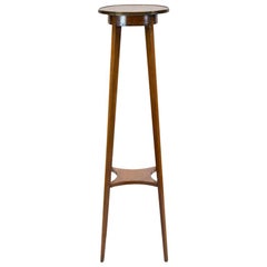 Parquetry Top Inlaid Plant Stand