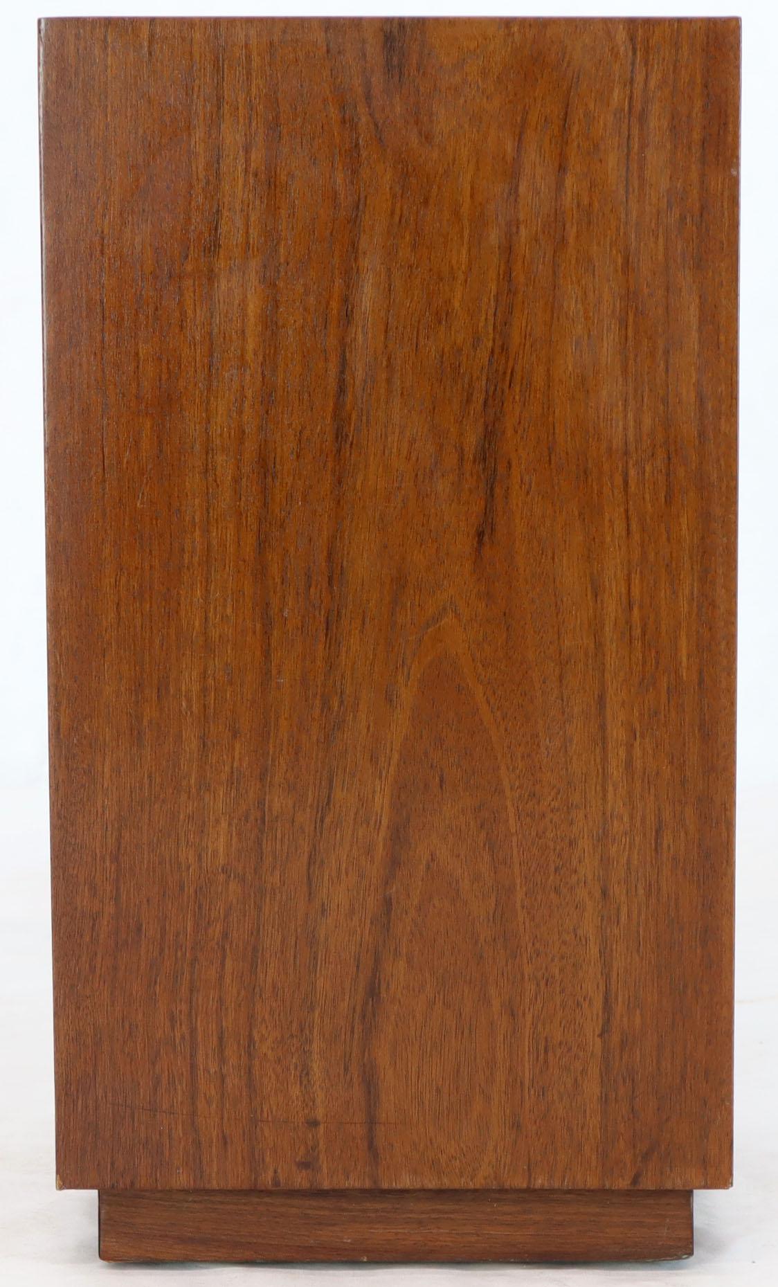 American Parquetry Top Walnut Square Pedestal Stand