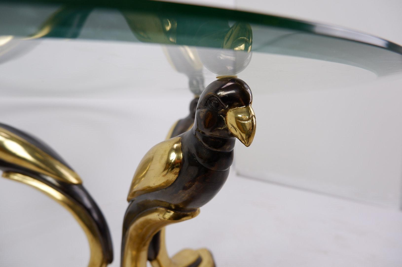 Belgian Parrot coffee table in the style of Willy Daro - Belgium 1970s