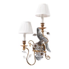 Aplique de pared Parrot Crystal de Sherle Wagner para Maison Baguès