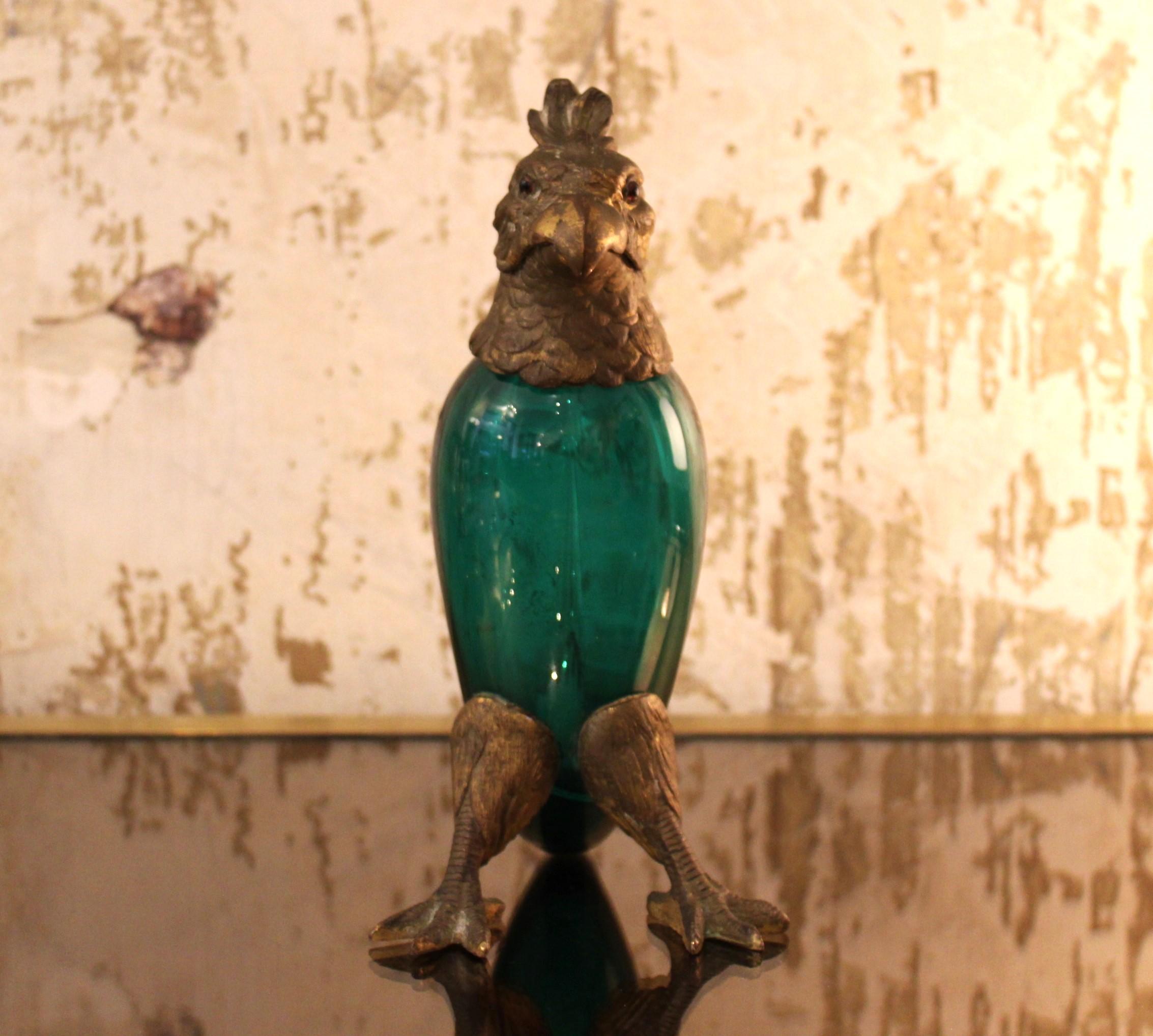 Parrot decanter, 20th century 1