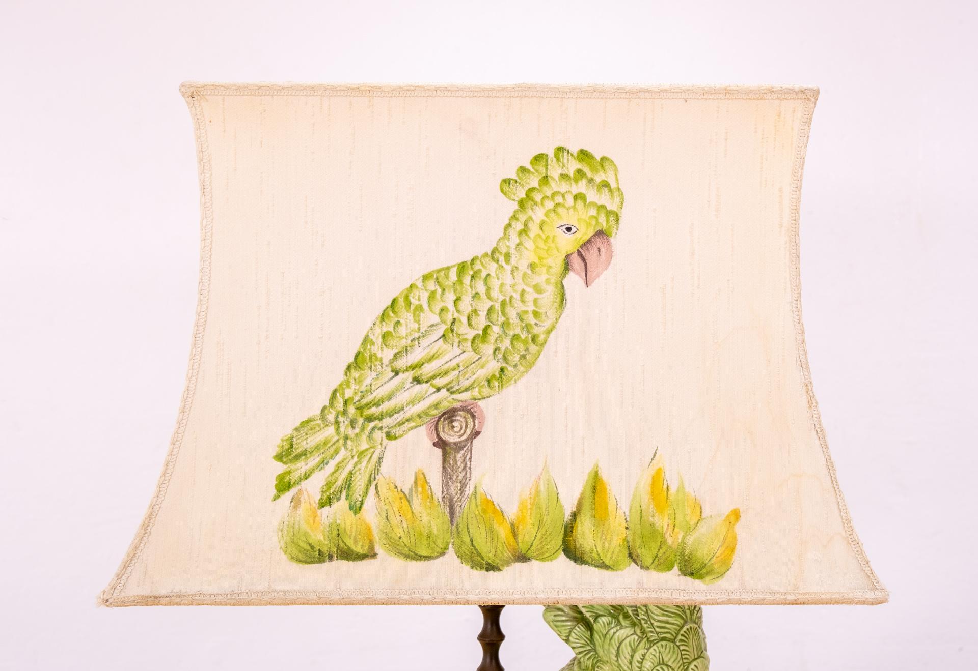 Hollywood Regency Parrot Table Lamp, Italy, 1960s