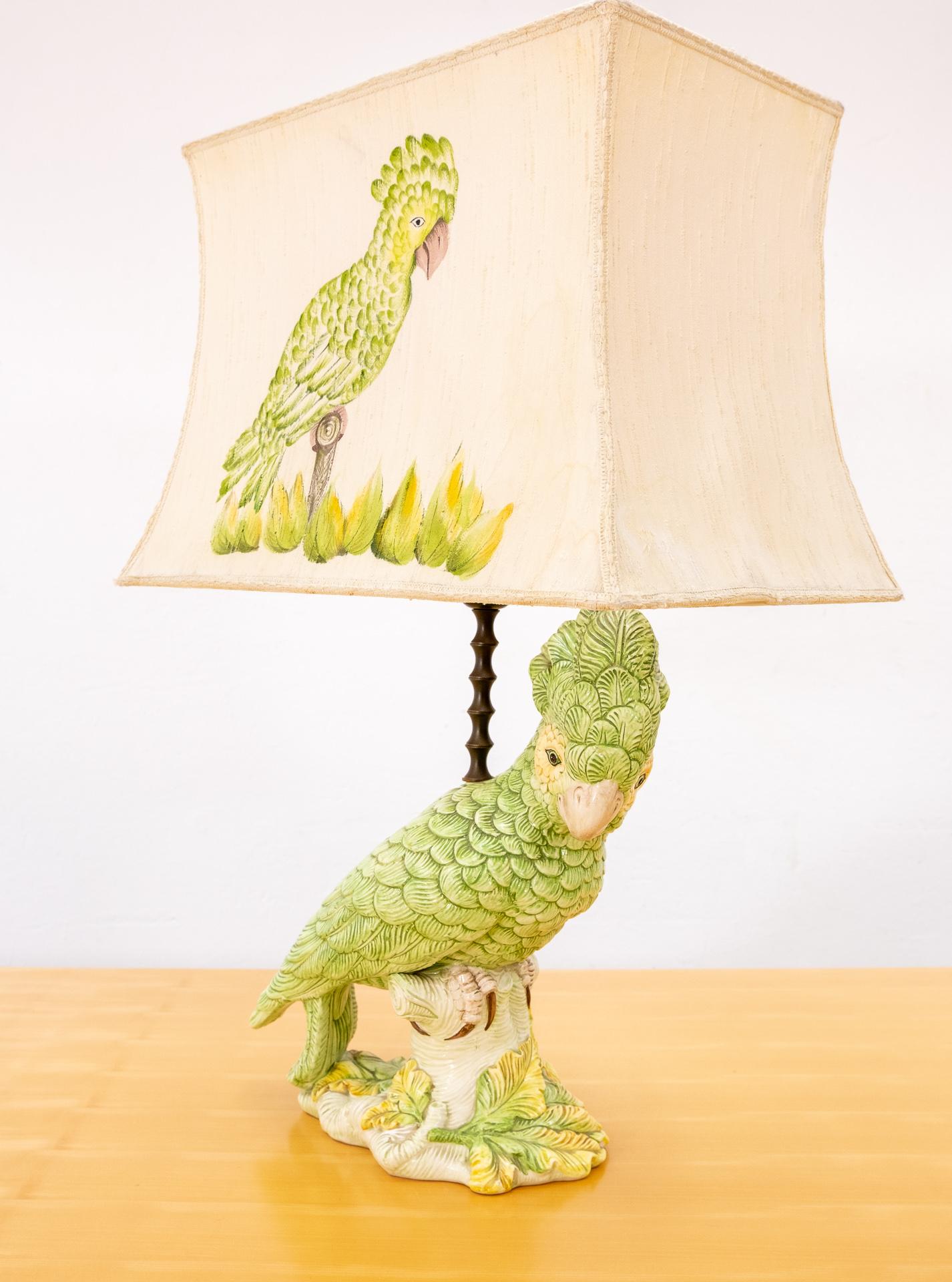 Italian Parrot Table Lamp, Italy, 1960s
