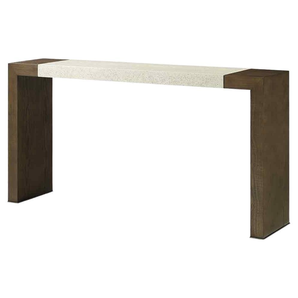 Parson Style Console Table - Dark For Sale