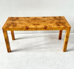 Parsons Burl Wood Desk, 1960