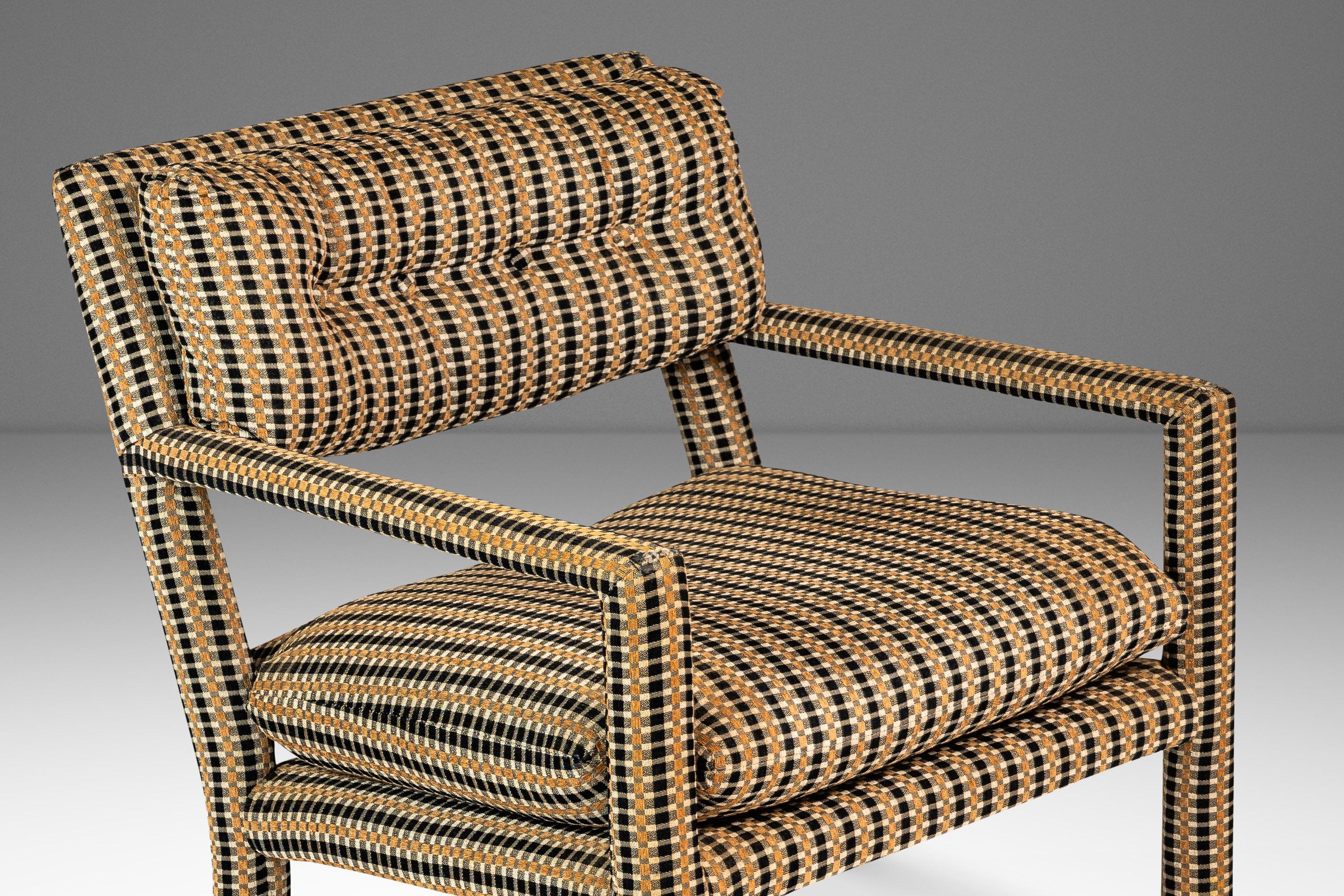 Silla Parsons / Silla Club a la manera de Milo Baughman, EE.UU., c. 1960 en venta 6