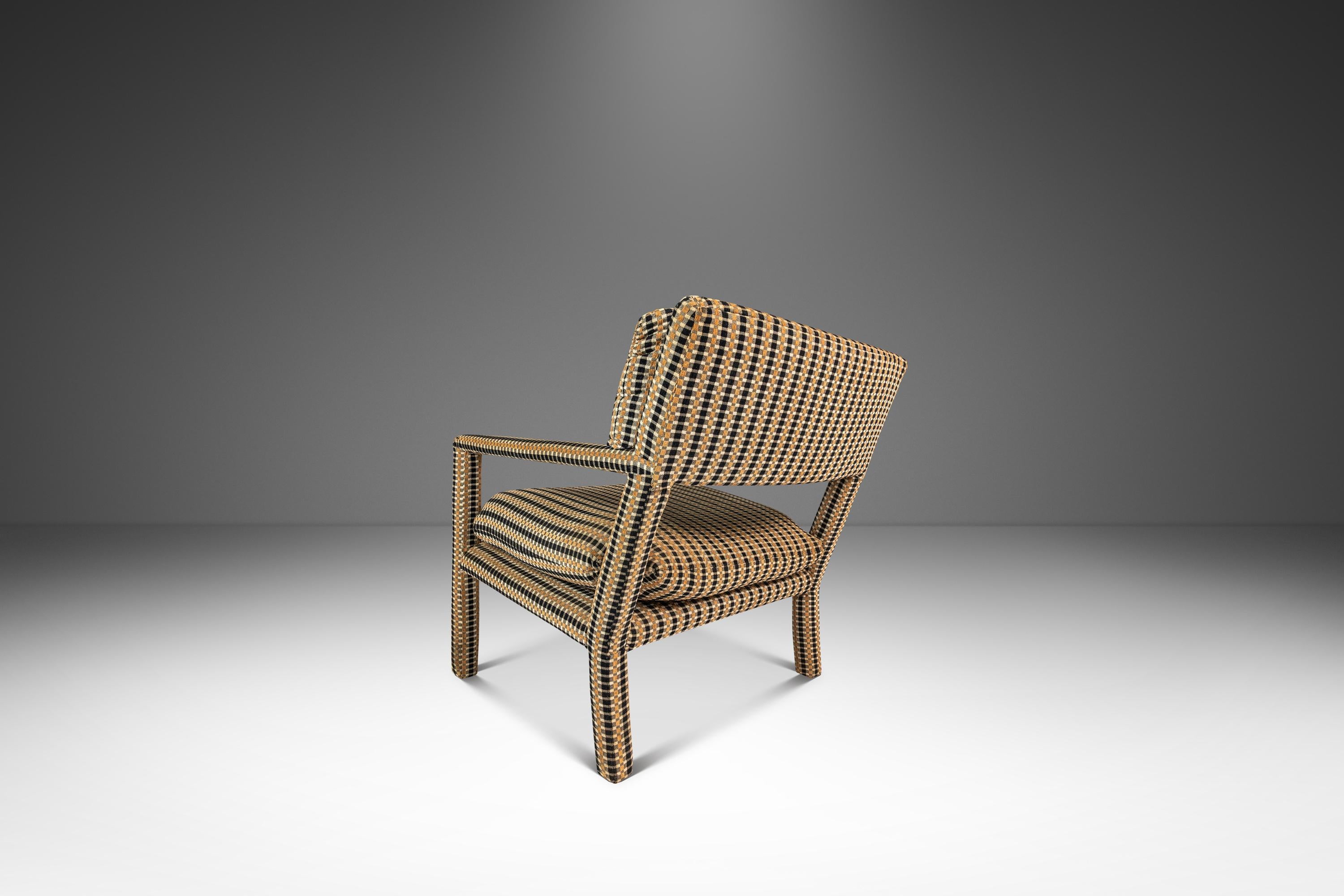 Silla Parsons / Silla Club a la manera de Milo Baughman, EE.UU., c. 1960 Estadounidense en venta