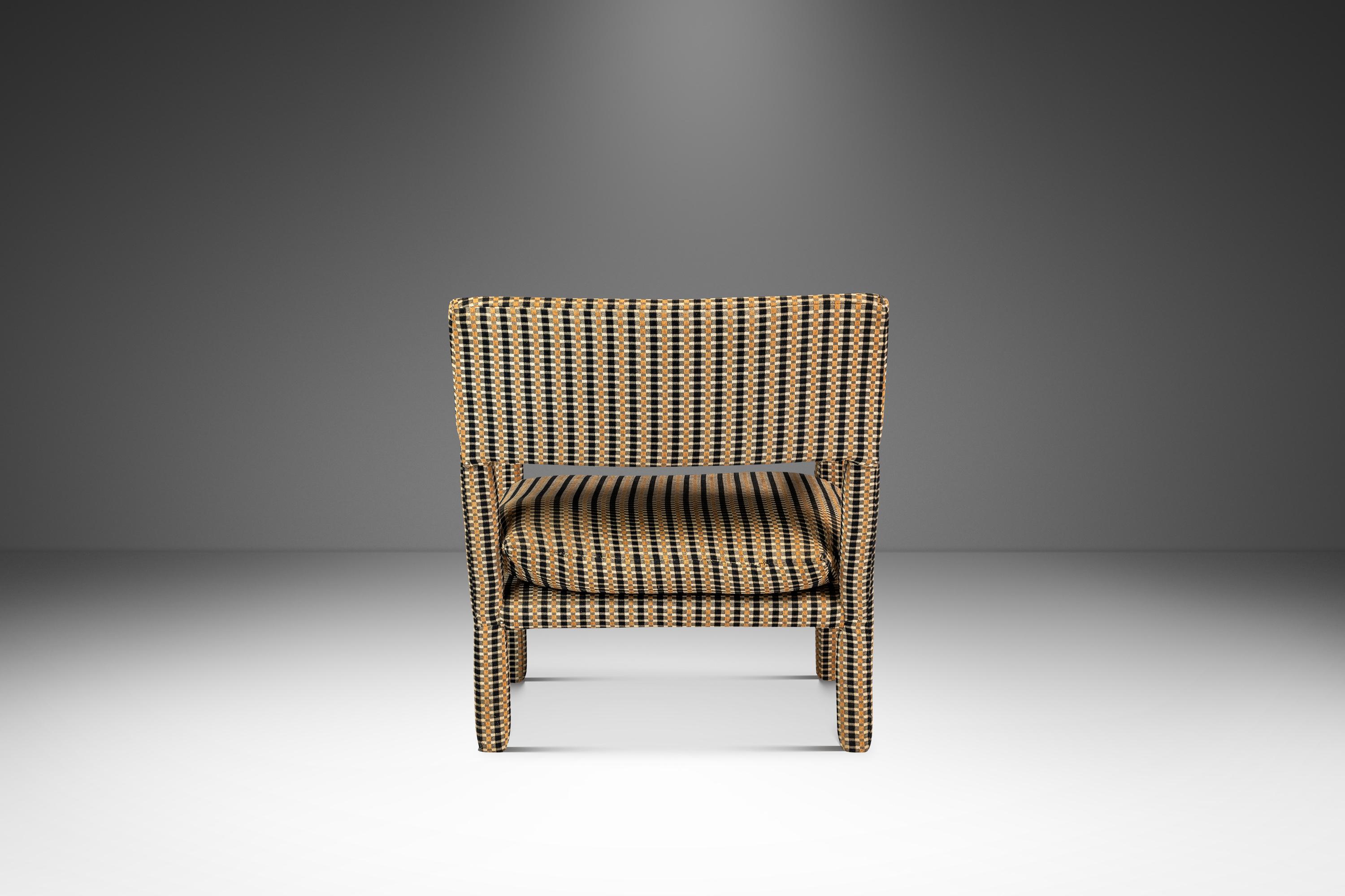 Silla Parsons / Silla Club a la manera de Milo Baughman, EE.UU., c. 1960 en Bueno estado para la venta en Deland, FL