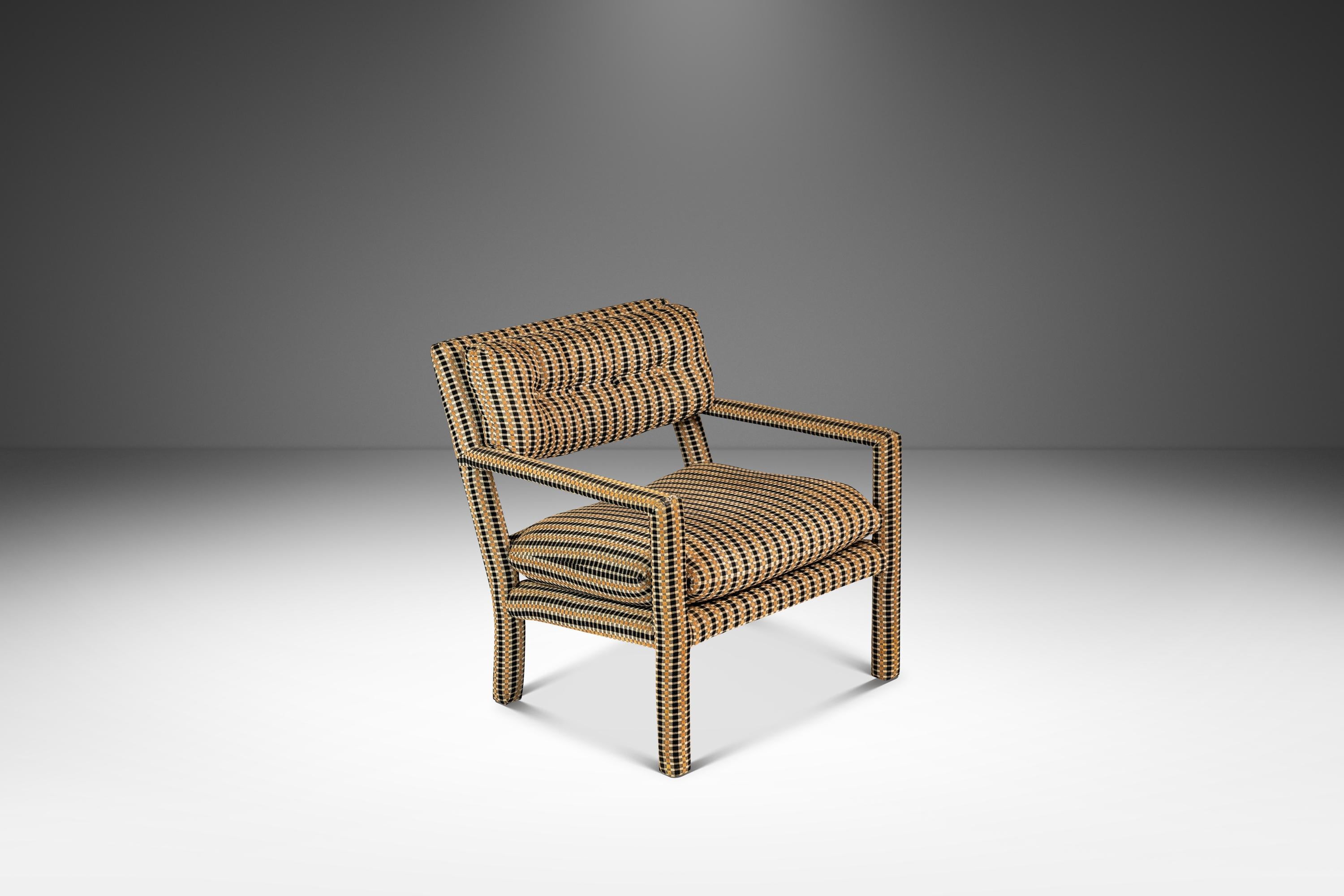 Silla Parsons / Silla Club a la manera de Milo Baughman, EE.UU., c. 1960 en venta 1