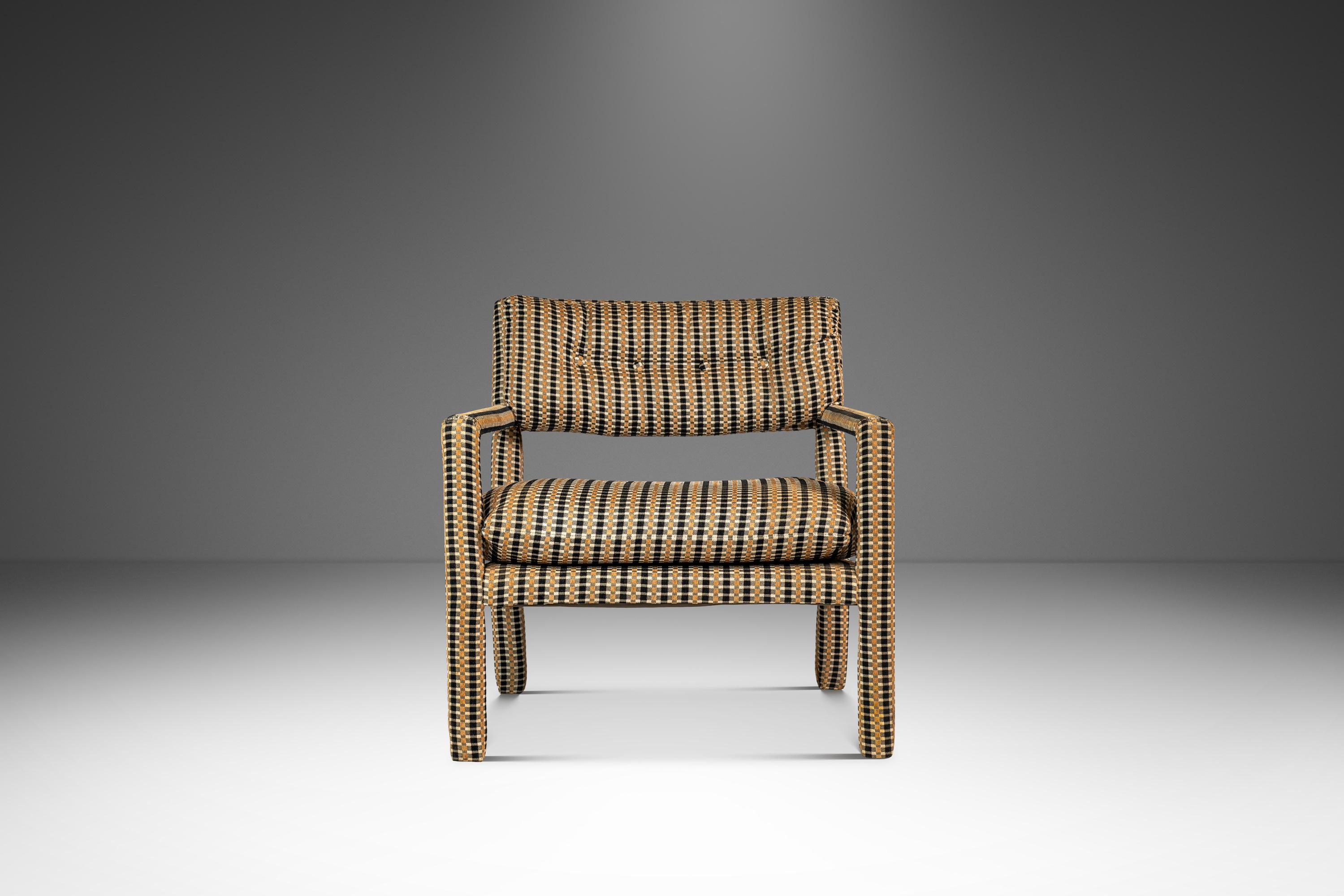 Silla Parsons / Silla Club a la manera de Milo Baughman, EE.UU., c. 1960 en venta 2