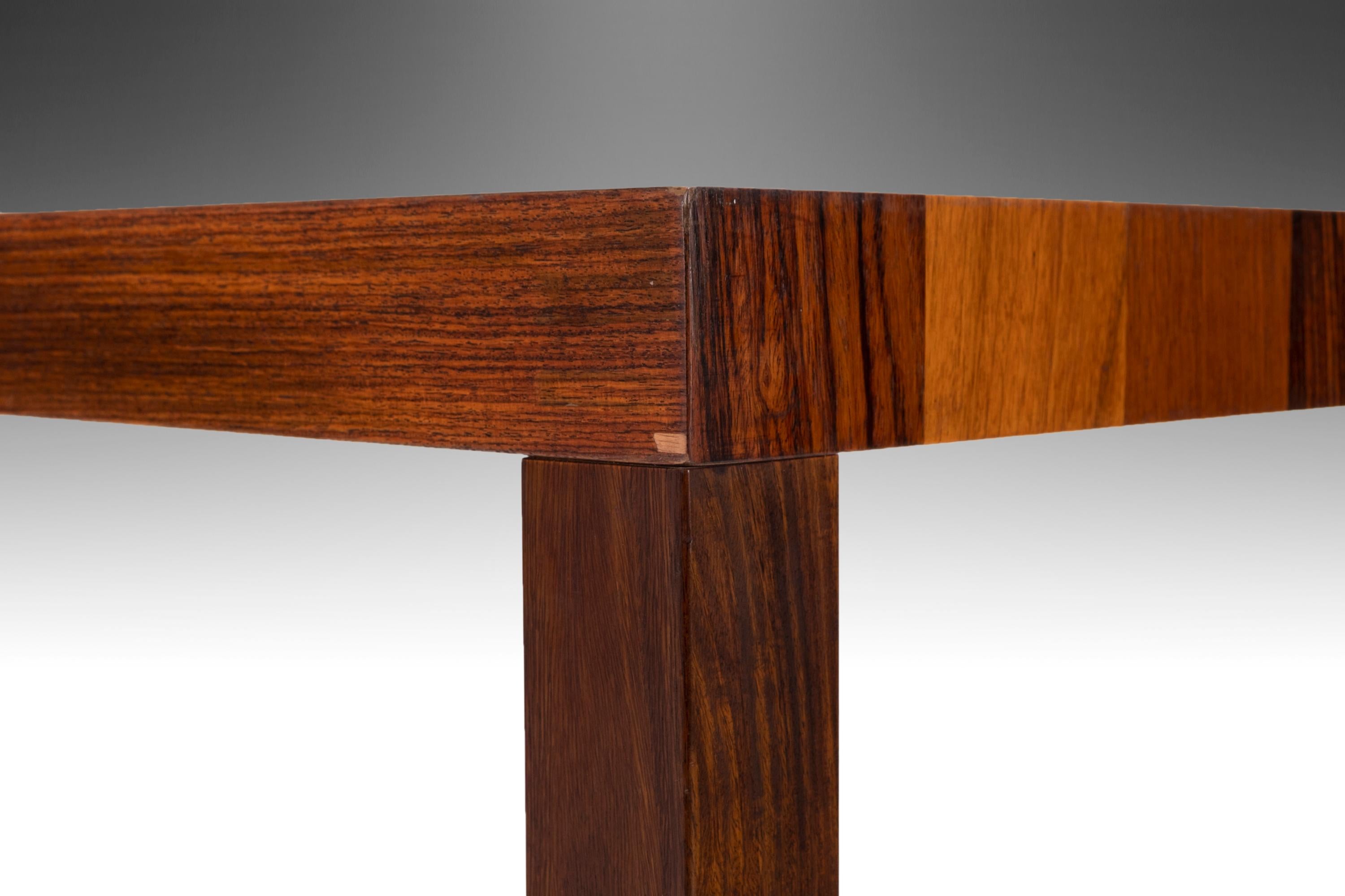 Walnut Parsons Dining Table Attributed to Milo Baughman for Directional, USA, c. 1960's