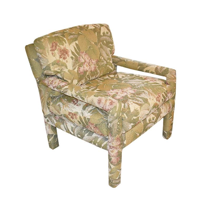 American Parsons Drexel Mid-Century Modern Parsons Armchair Attributed to Milo Baughman