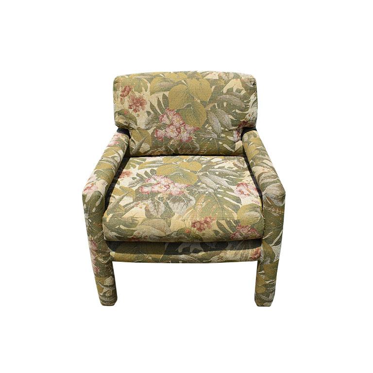 Parsons Drexel Mid-Century Modern Parsons Armchair Attributed to Milo Baughman In Good Condition In Oklahoma City, OK