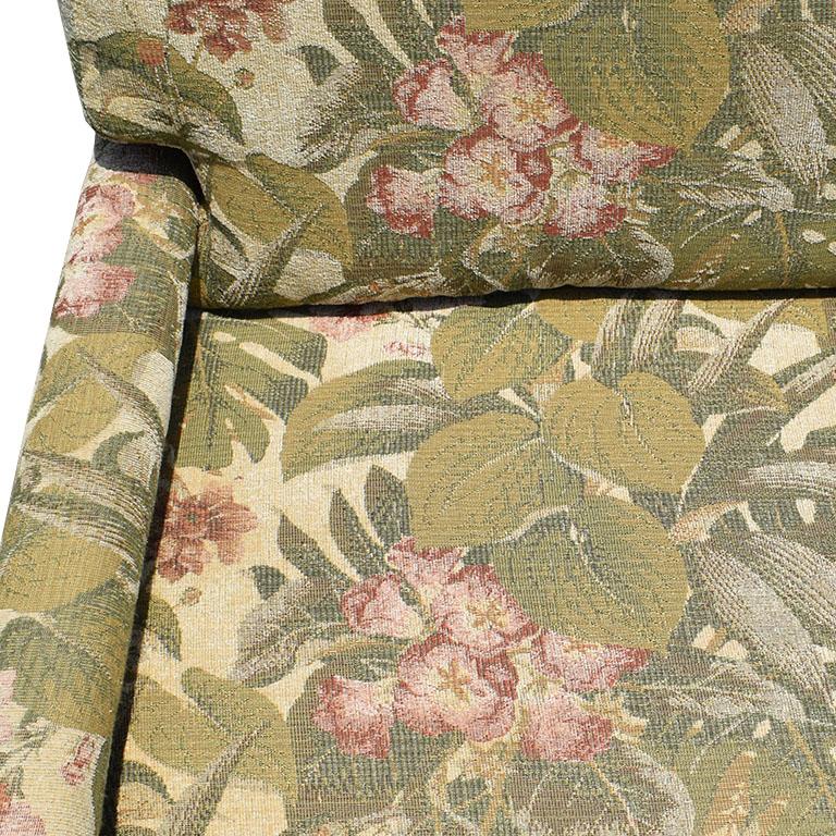 Fabric Parsons Drexel Mid-Century Modern Parsons Armchair Attributed to Milo Baughman