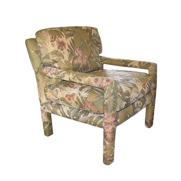 Parsons Drexel Mid-Century Modern Parsons Armchair Attributed to Milo Baughman 1