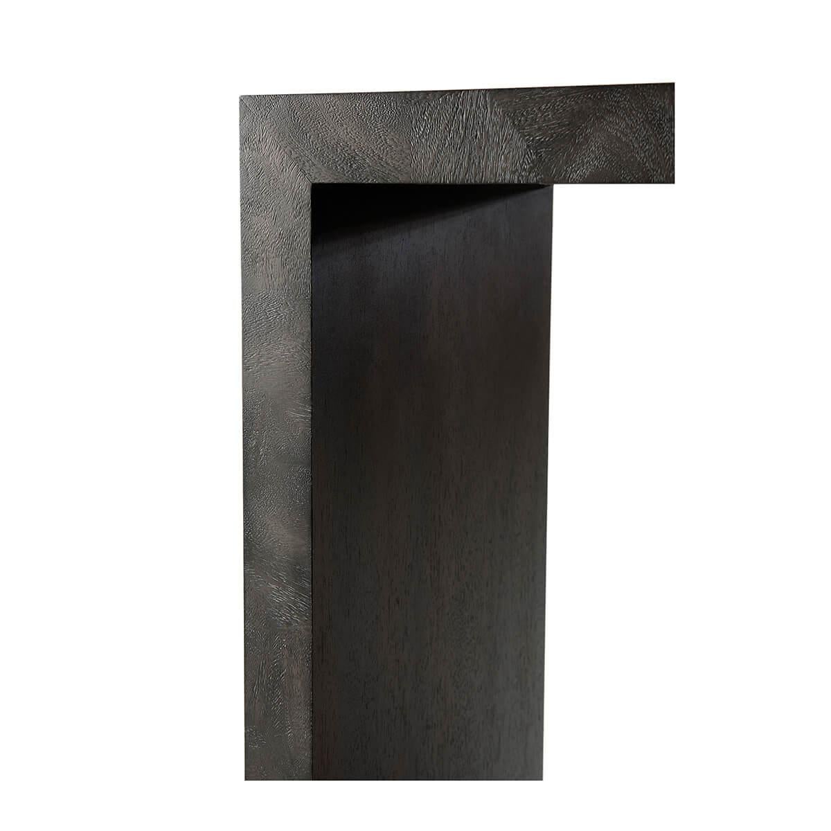 Contemporary Parsons Ember Console Table For Sale