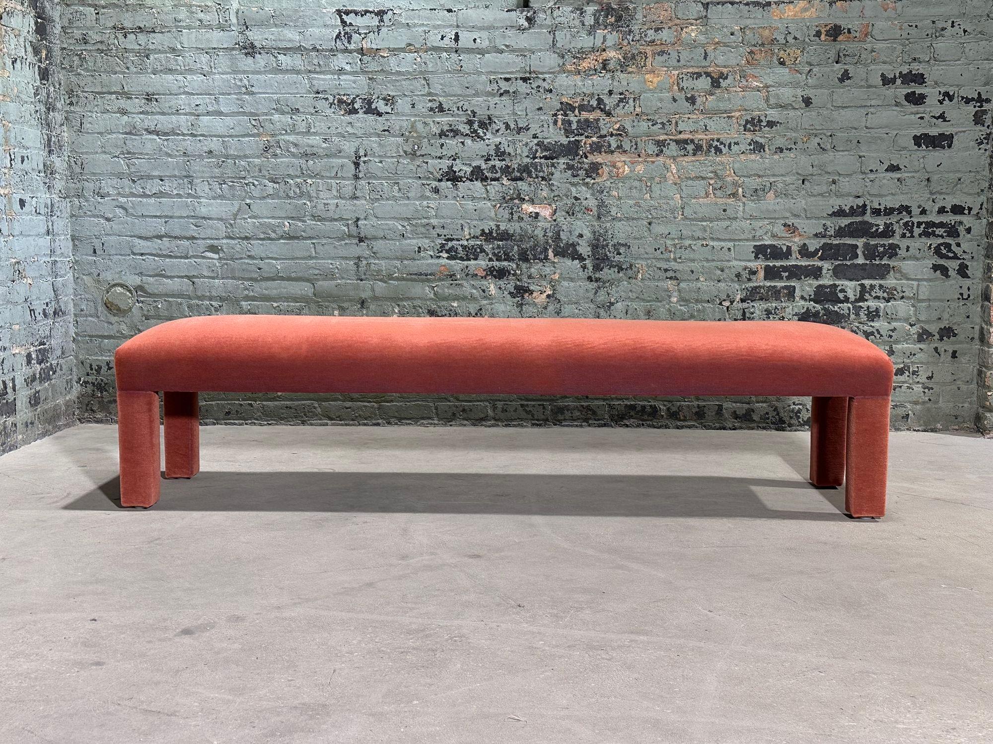 Mid-Century Modern Parsons King Size Bench style of Milo Baughman, 1960 For Sale