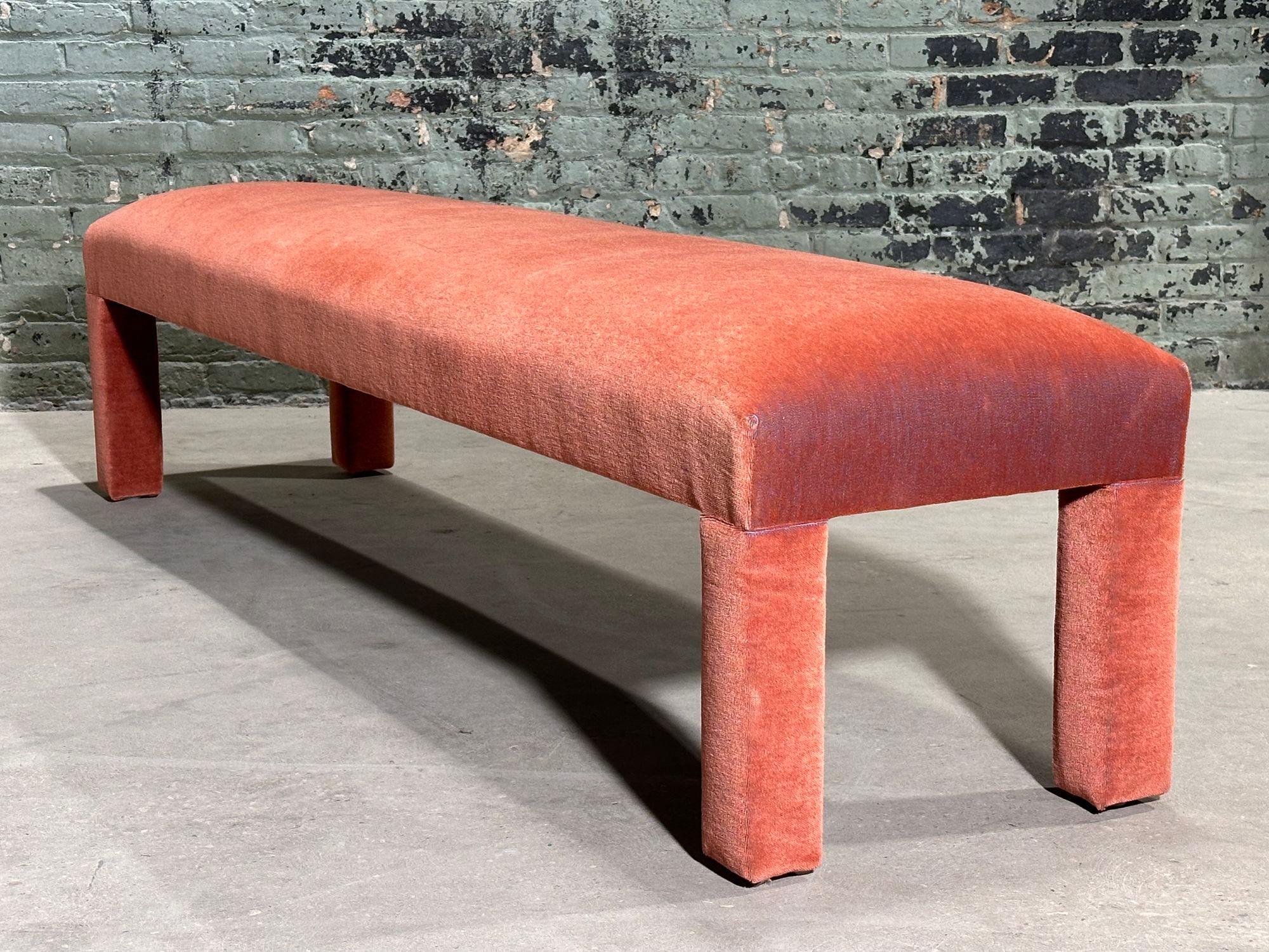 Parsons King Size Bench style of Milo Baughman, 1960 In Excellent Condition For Sale In Chicago, IL