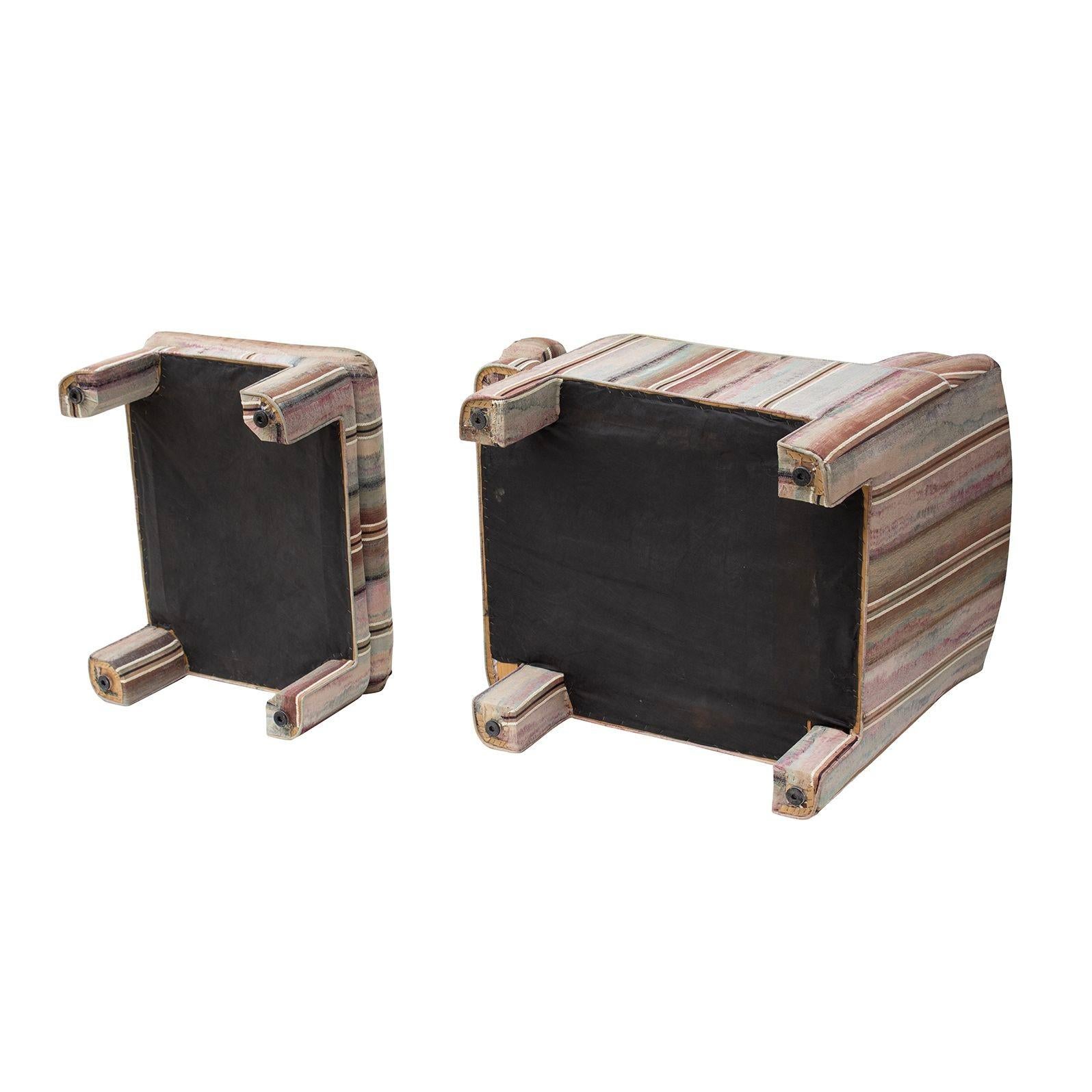 Fine XX secolo Poltrona in stile Parsons con ottomana in vendita