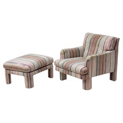 Sessel im Parsons-Stil mit Ottomane