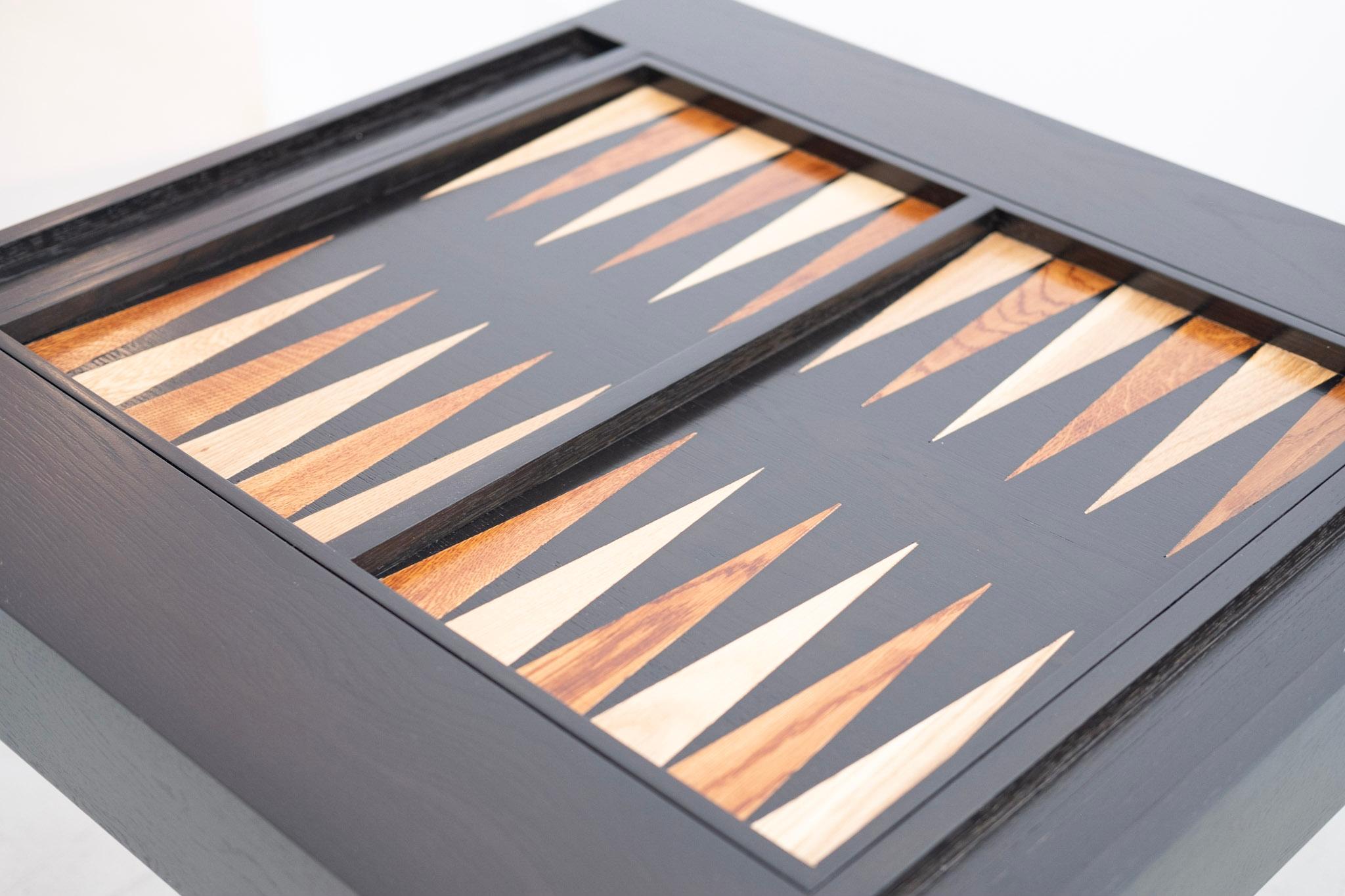XXIe siècle et contemporain Table de backgammon de style Parson en vente