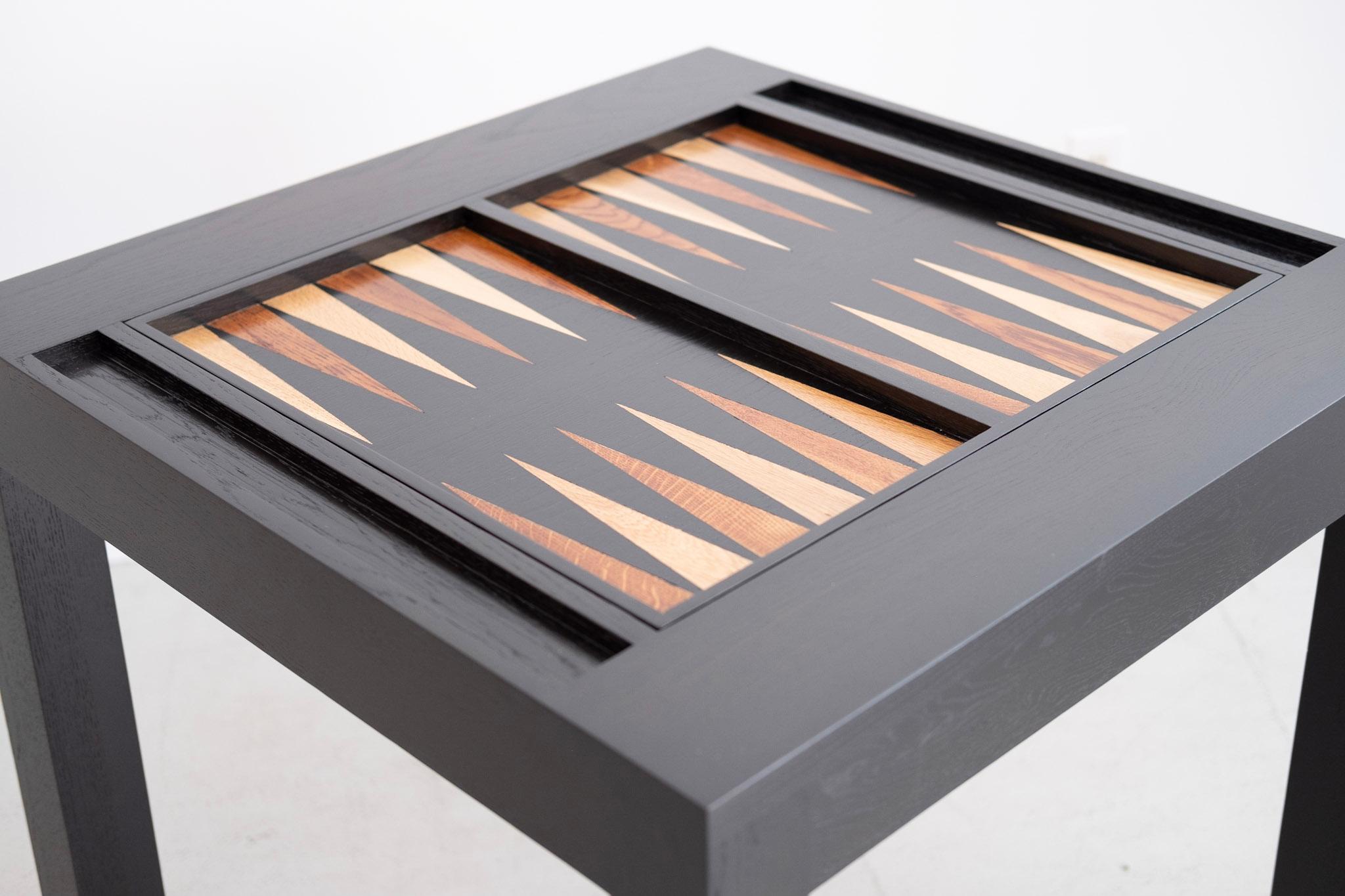 Parson's Style Backgammon Table In Excellent Condition For Sale In Beverly Hills, CA