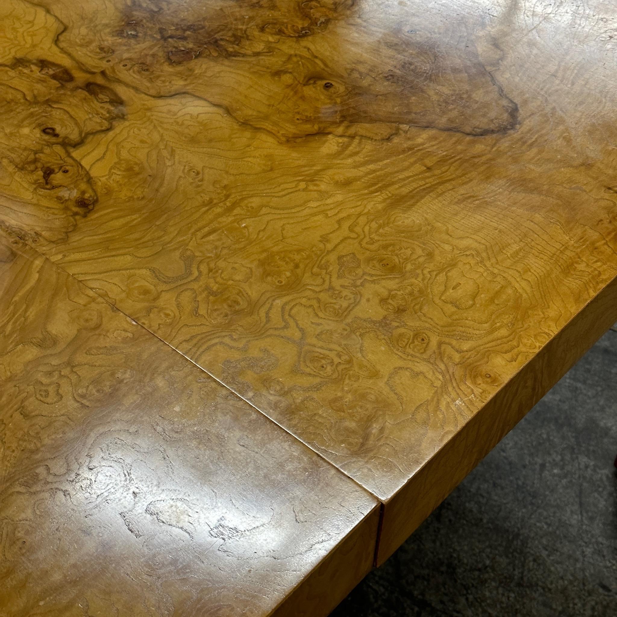 American Parsons Style Burl Dining Table by Lane