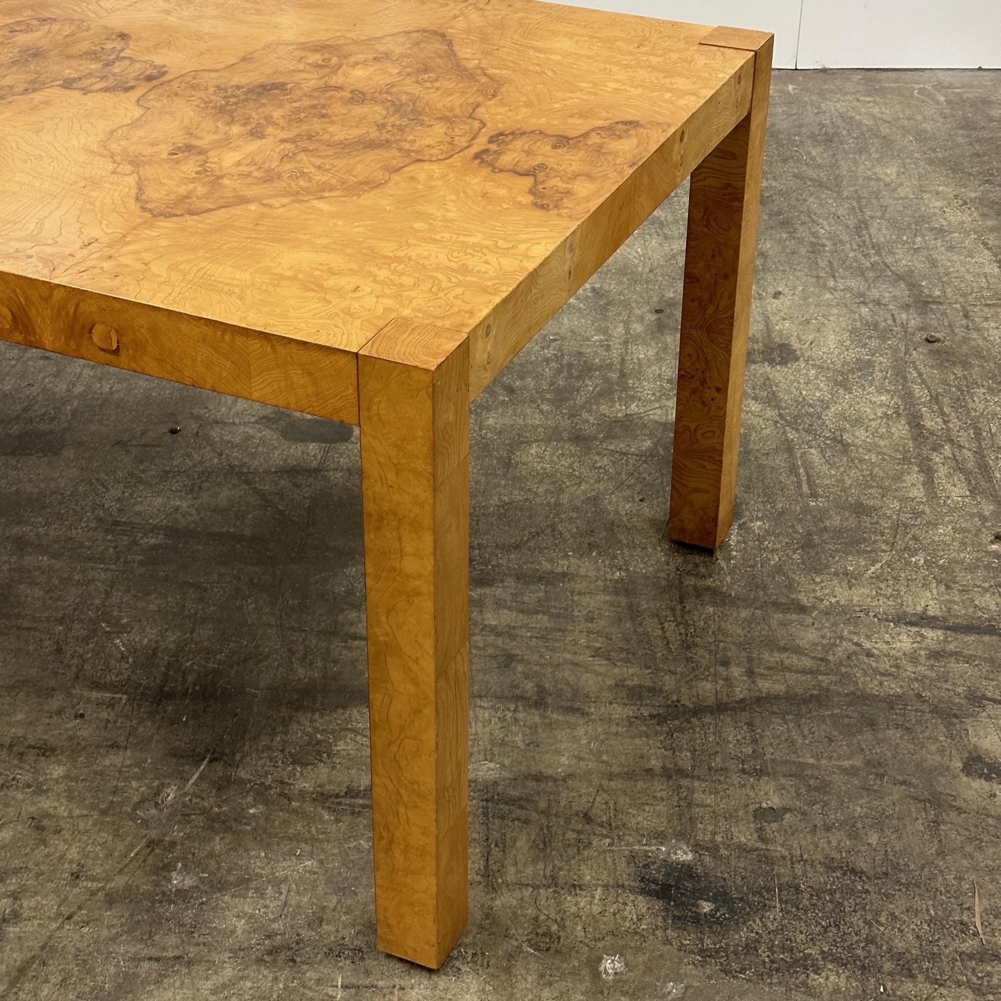 Parsons Style Burl Dining Table by Lane 1