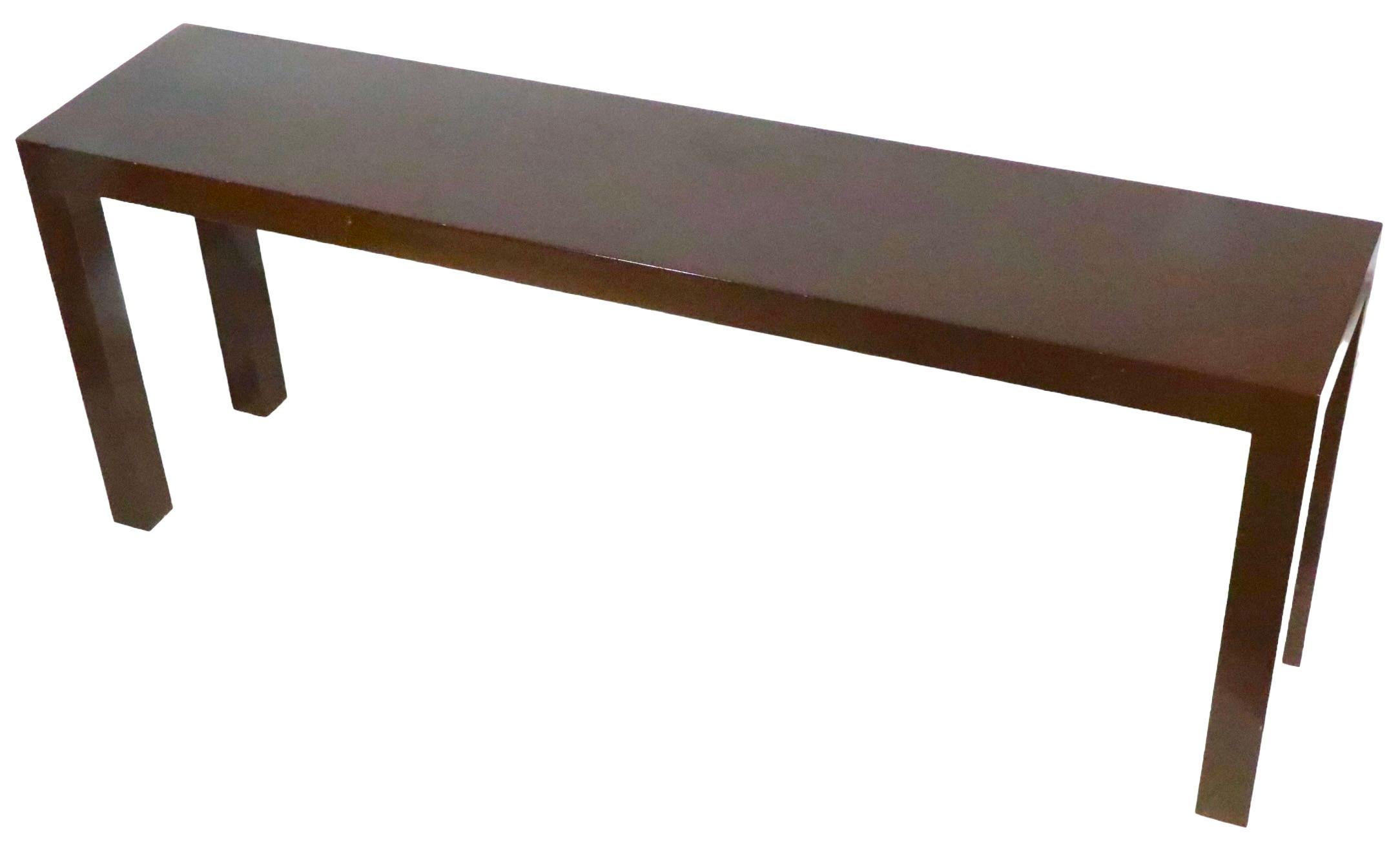 Parsons Style Console Table by Lane circa 1970’s For Sale 8