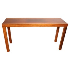 Parsons Style Danish Modern Console Table in Rosewood