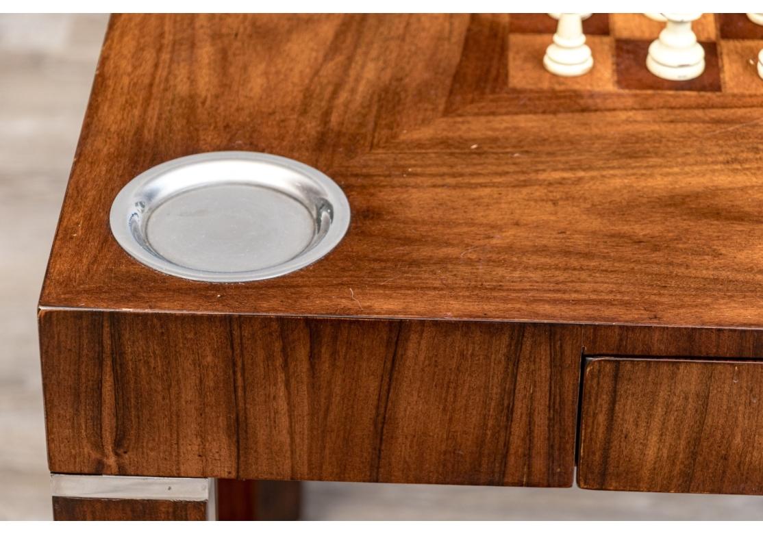 Metal Parsons Style Vanucci Games Table For Sale